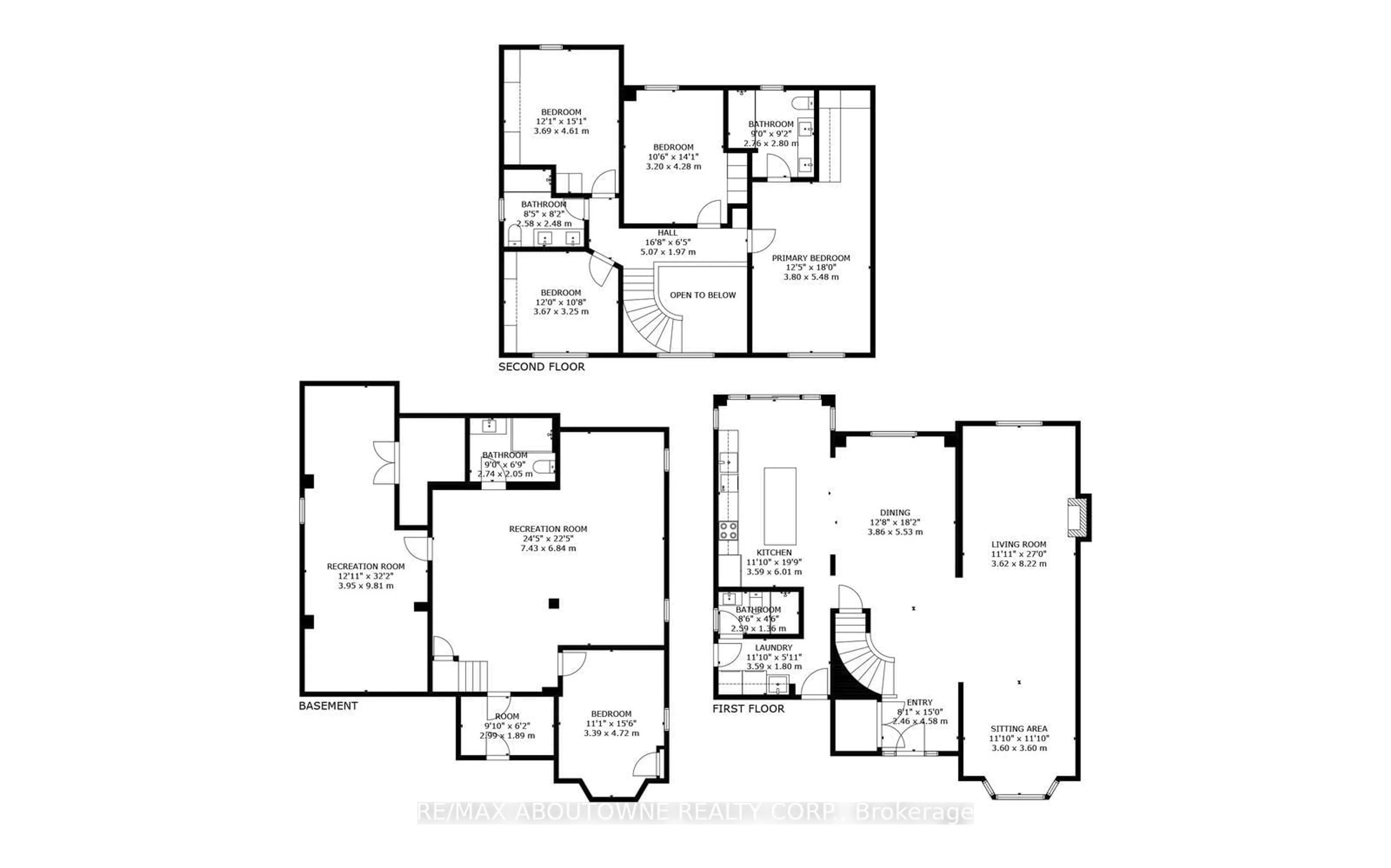 Floor plan for 1324 Birchcliff Dr, Oakville Ontario L6M 2A4