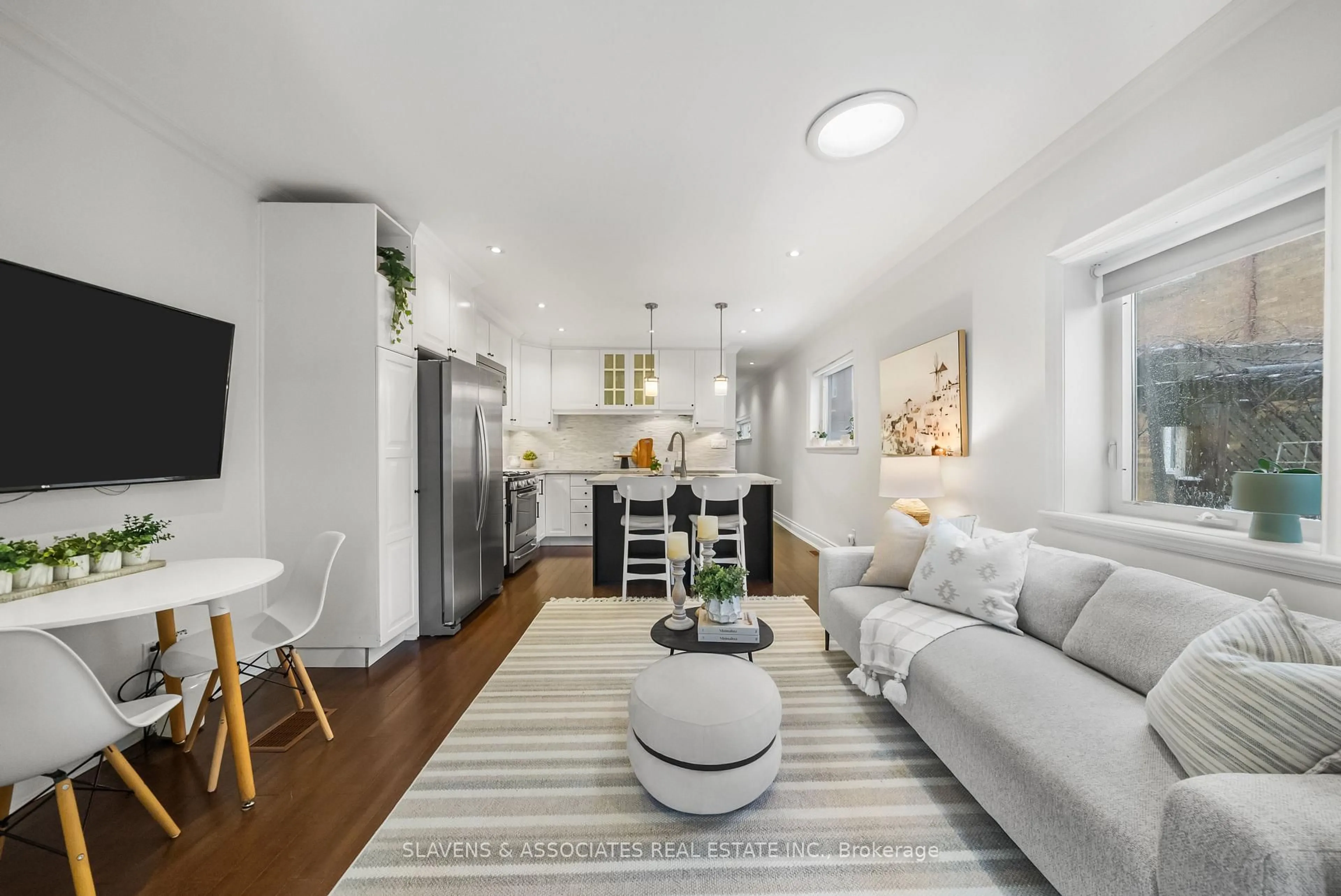 Open concept kitchen, unknown for 131 Boon Ave, Toronto Ontario M6E 3Z6