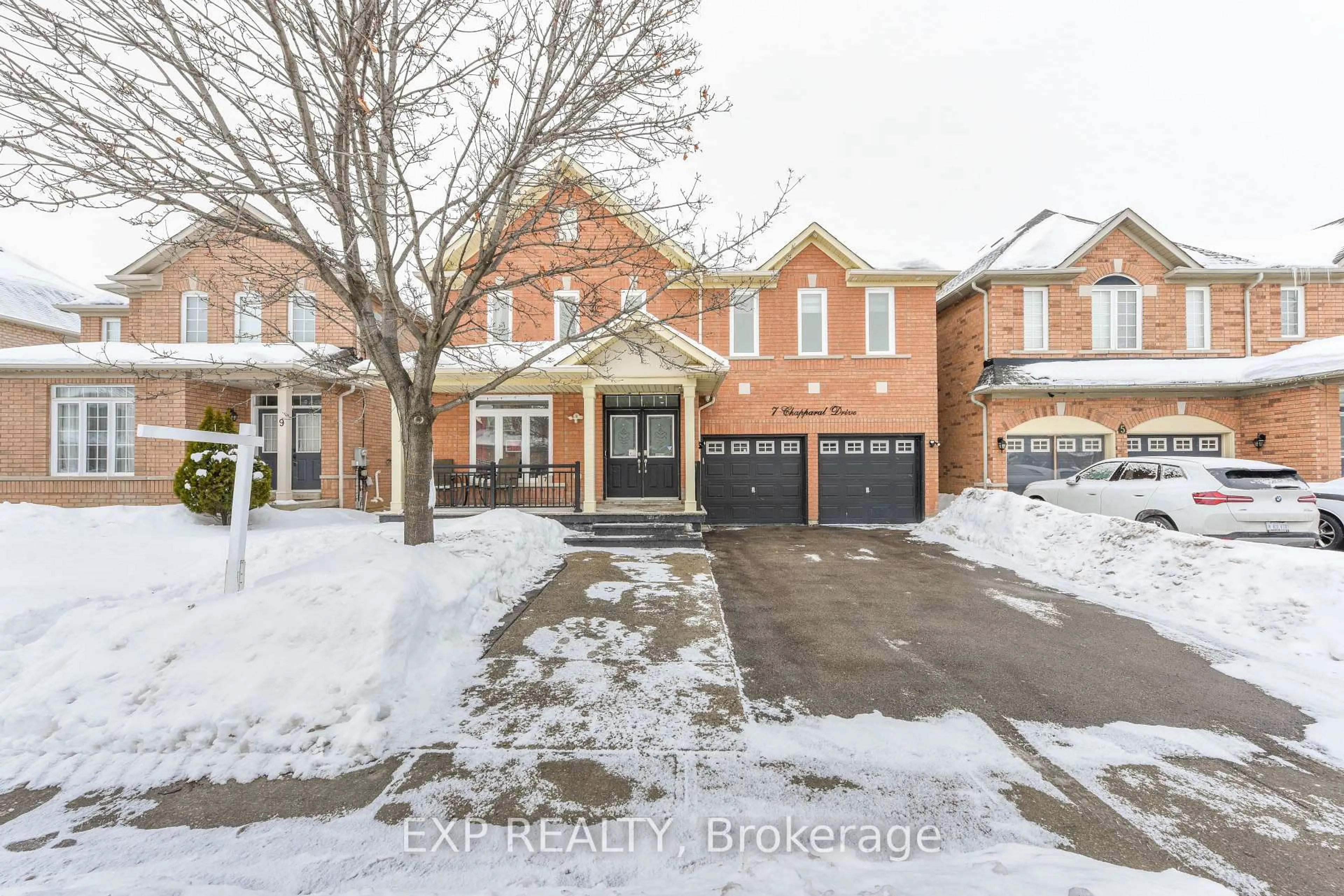 Home with brick exterior material, street for 7 Chapparal Dr, Brampton Ontario L6R 3C5