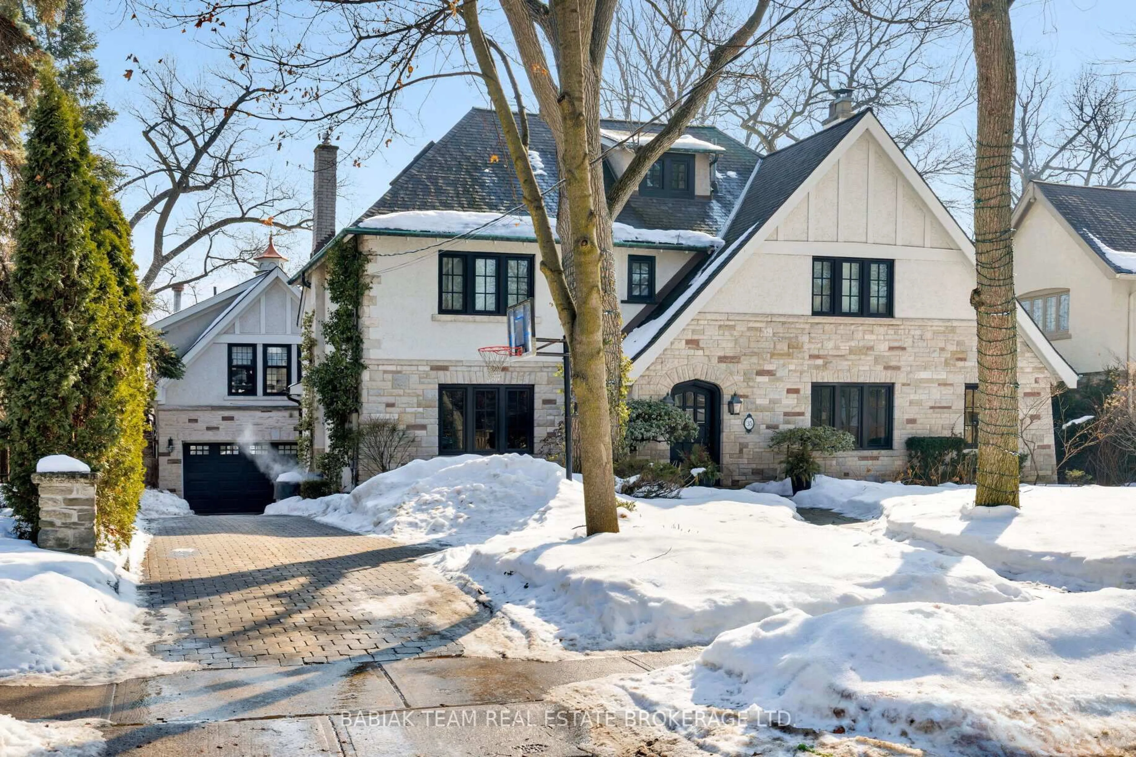 Home with brick exterior material, street for 35 Baby Point Cres, Toronto Ontario M6S 2B7