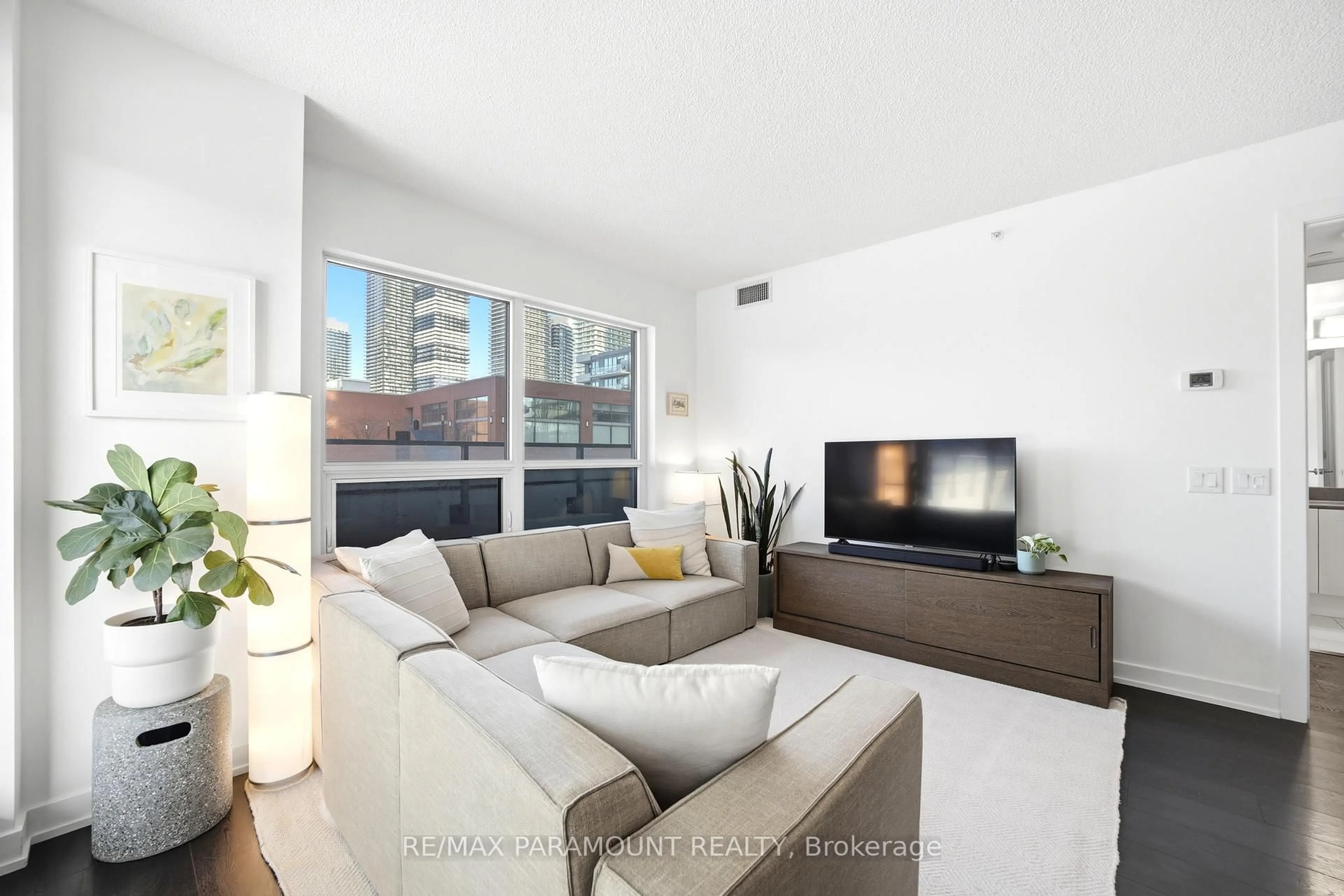 Living room with furniture, unknown for 2220 Lake Shore Blvd #304, Toronto Ontario M8V 0C1