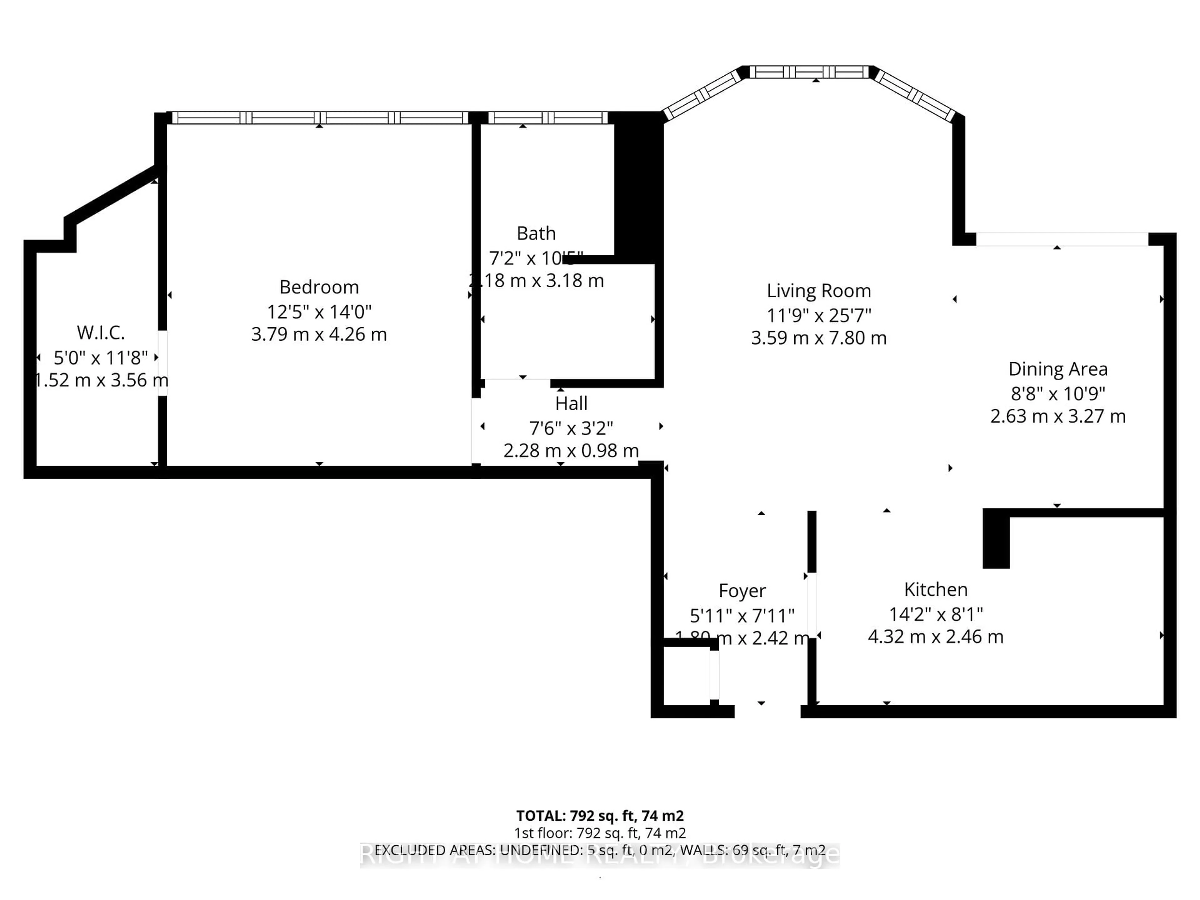 Floor plan for 1333 Bloor St #606, Mississauga Ontario L4Y 3T6