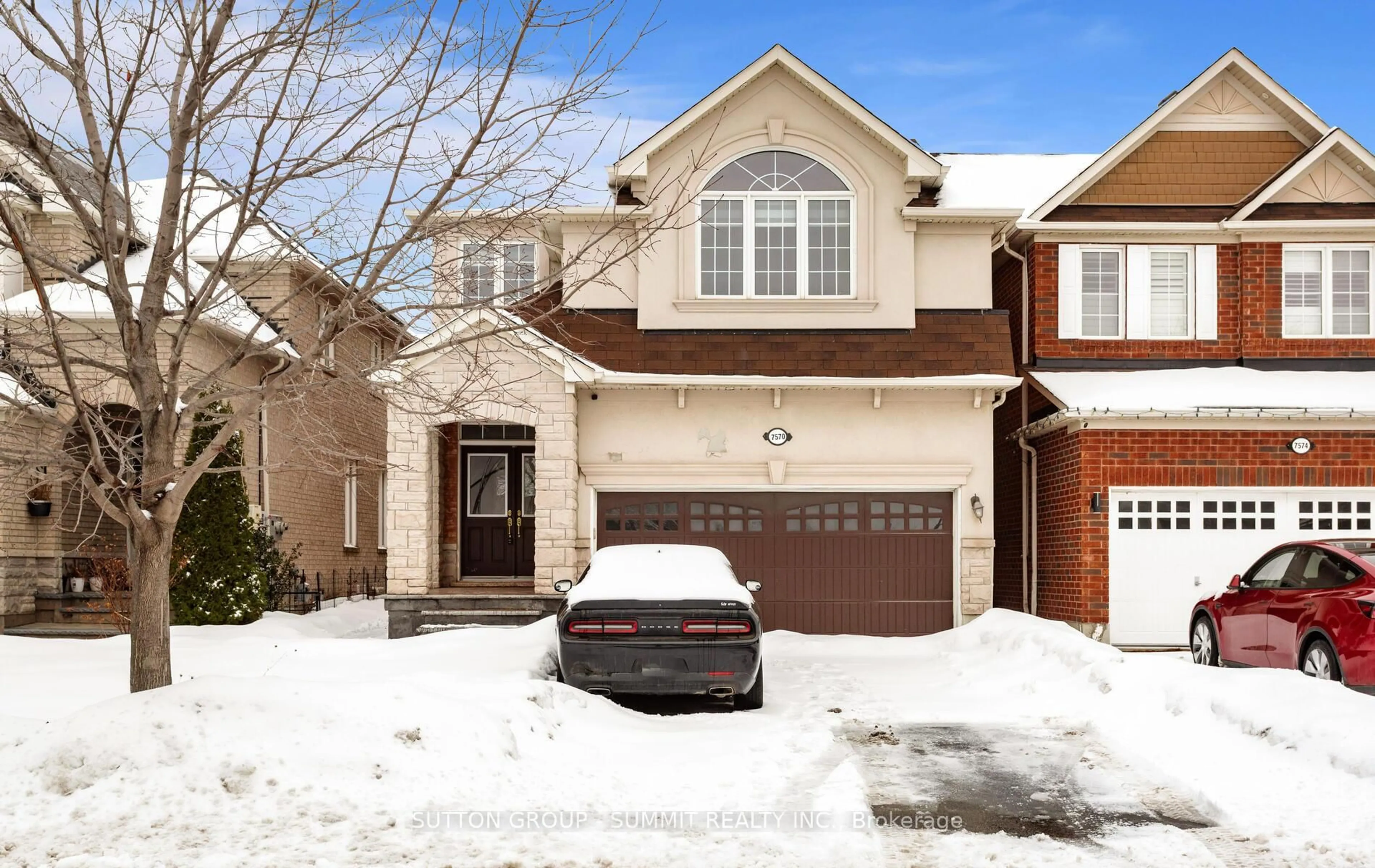 Home with brick exterior material, street for 7570 Saint Barbara Blvd, Mississauga Ontario L5W 0B6