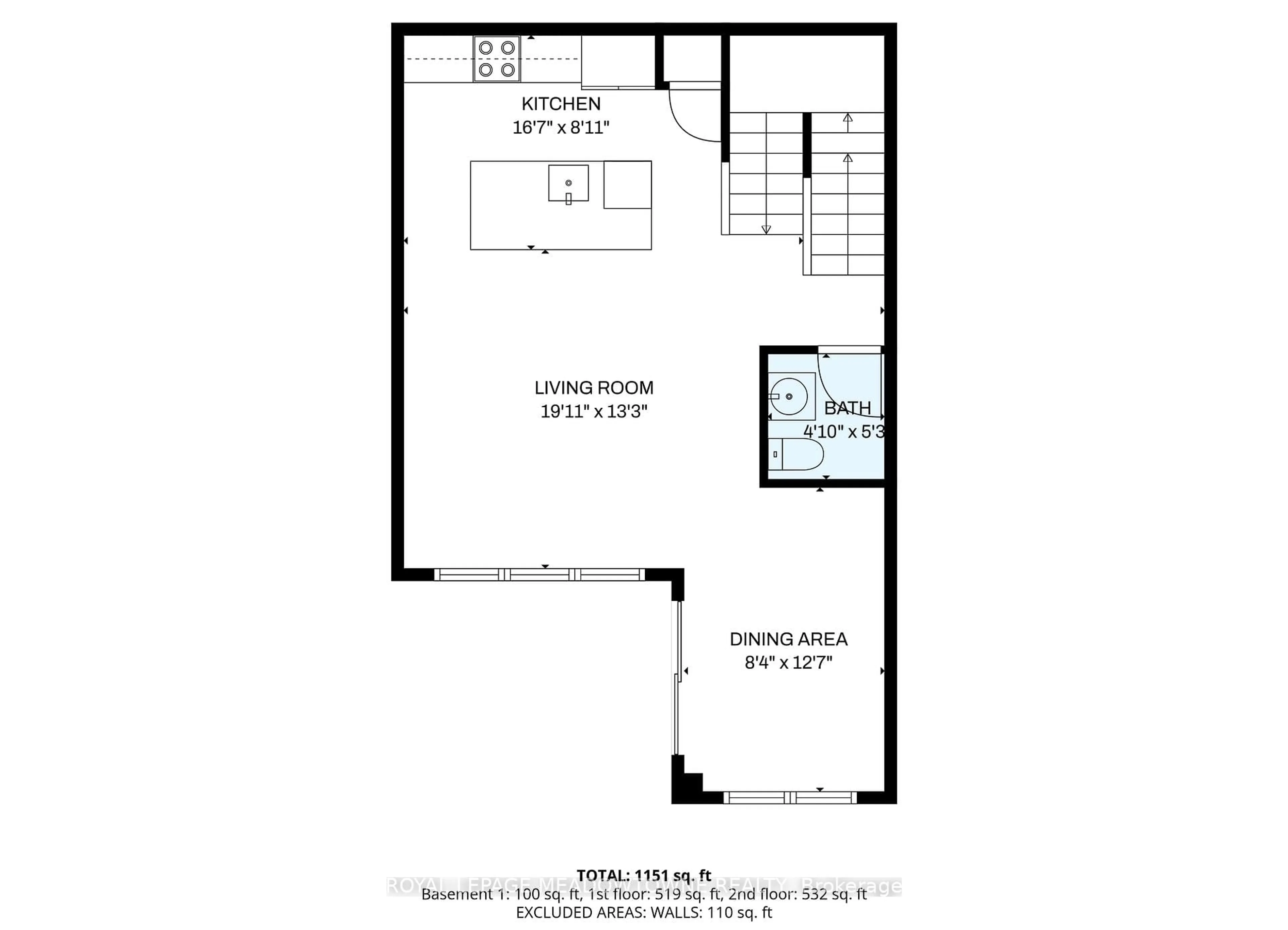 Floor plan for 1272 Wintergreen Pl, Milton Ontario L9E 1S4