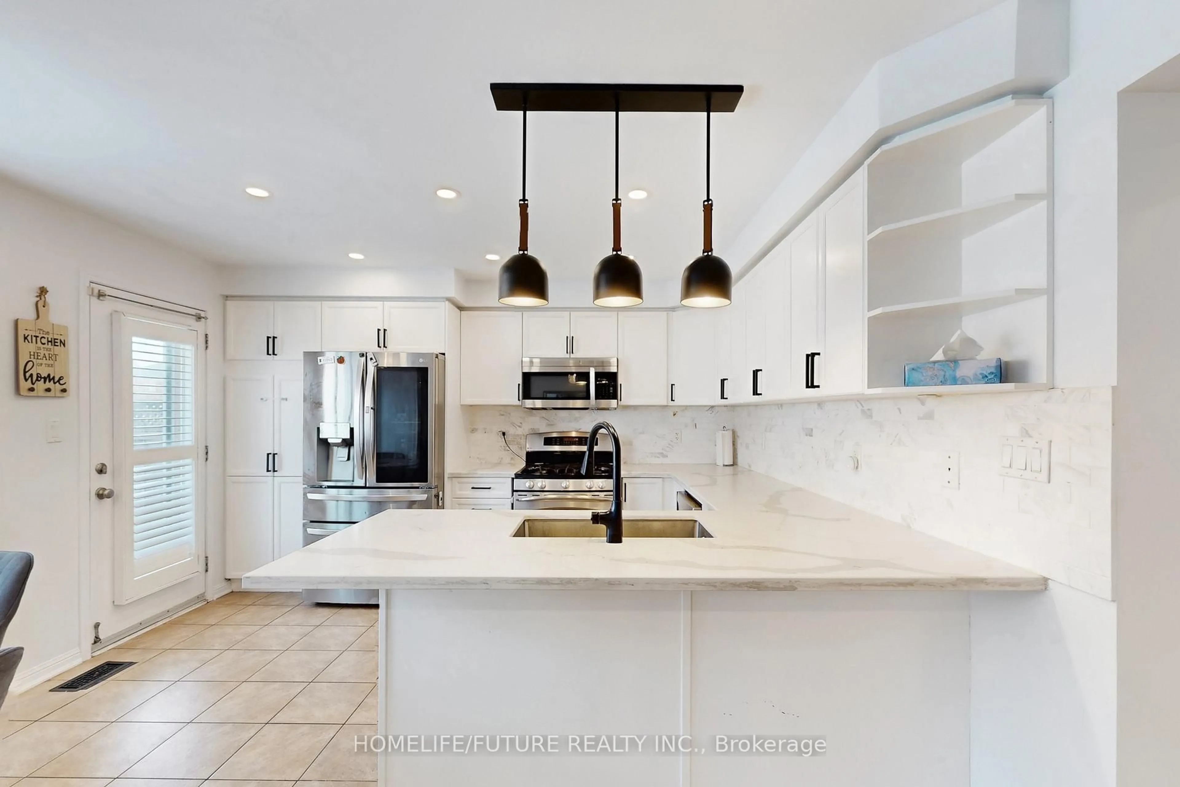 Contemporary kitchen, ceramic/tile floor for 665 Savoline Blvd, Milton Ontario L9T 0N2