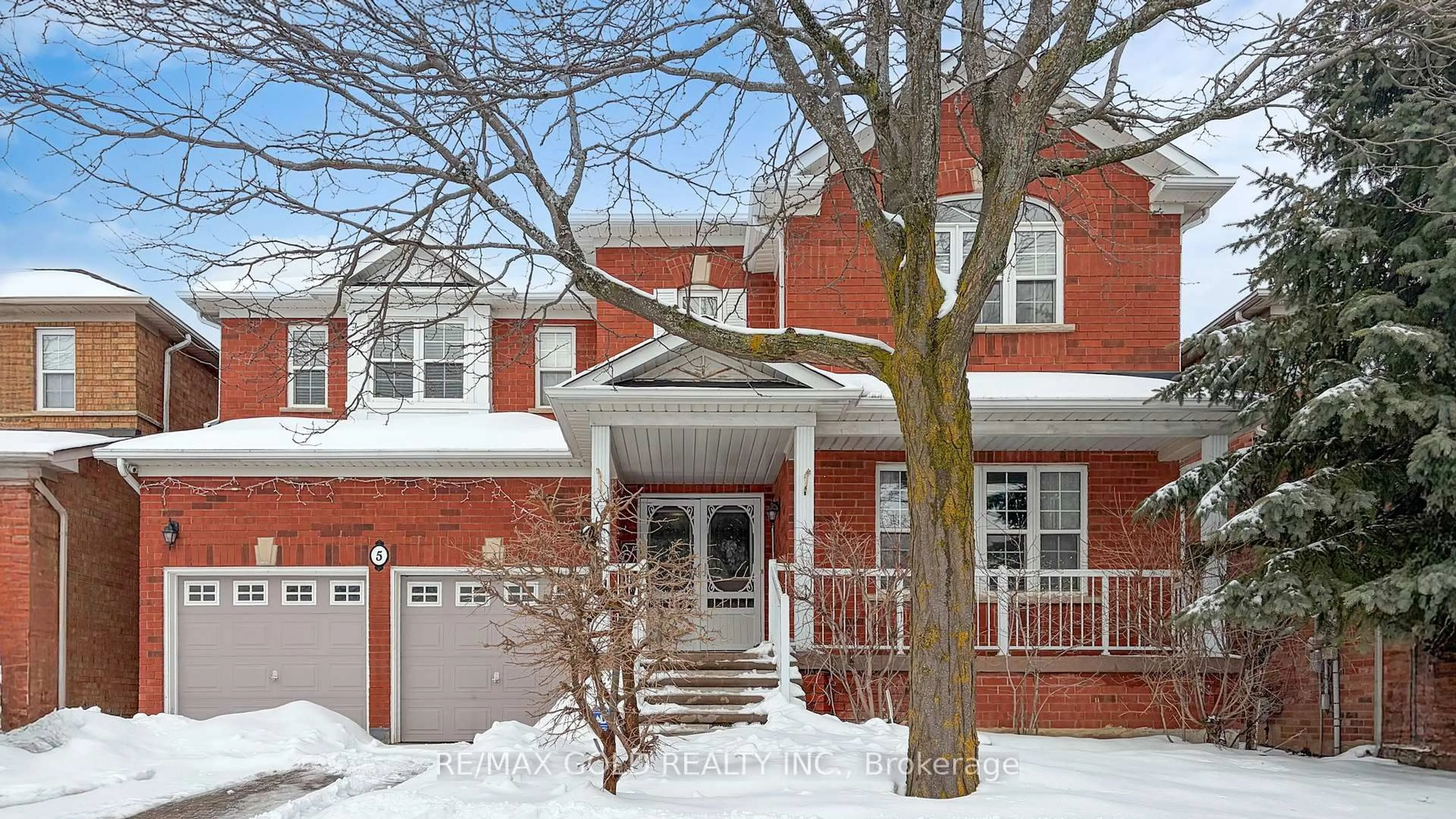 Home with brick exterior material, street for 5 Sir David Pl, Brampton Ontario L7A 2E4