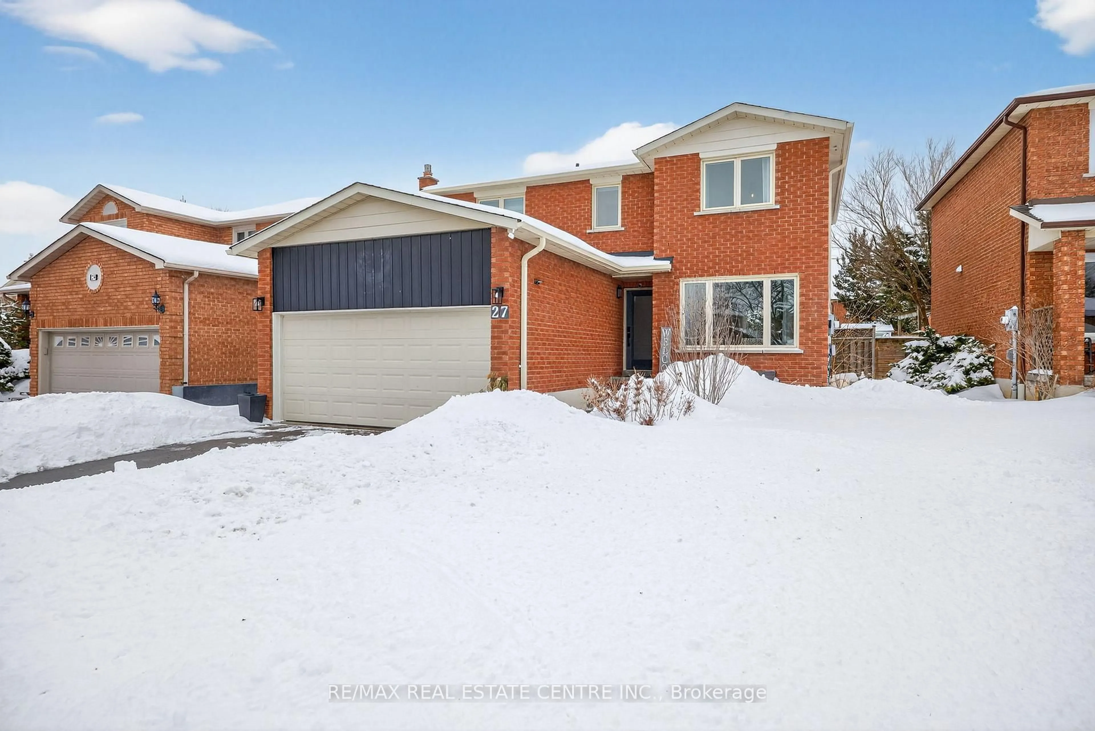 Home with brick exterior material, street for 27 De Rose Ave, Caledon Ontario L7E 1B6