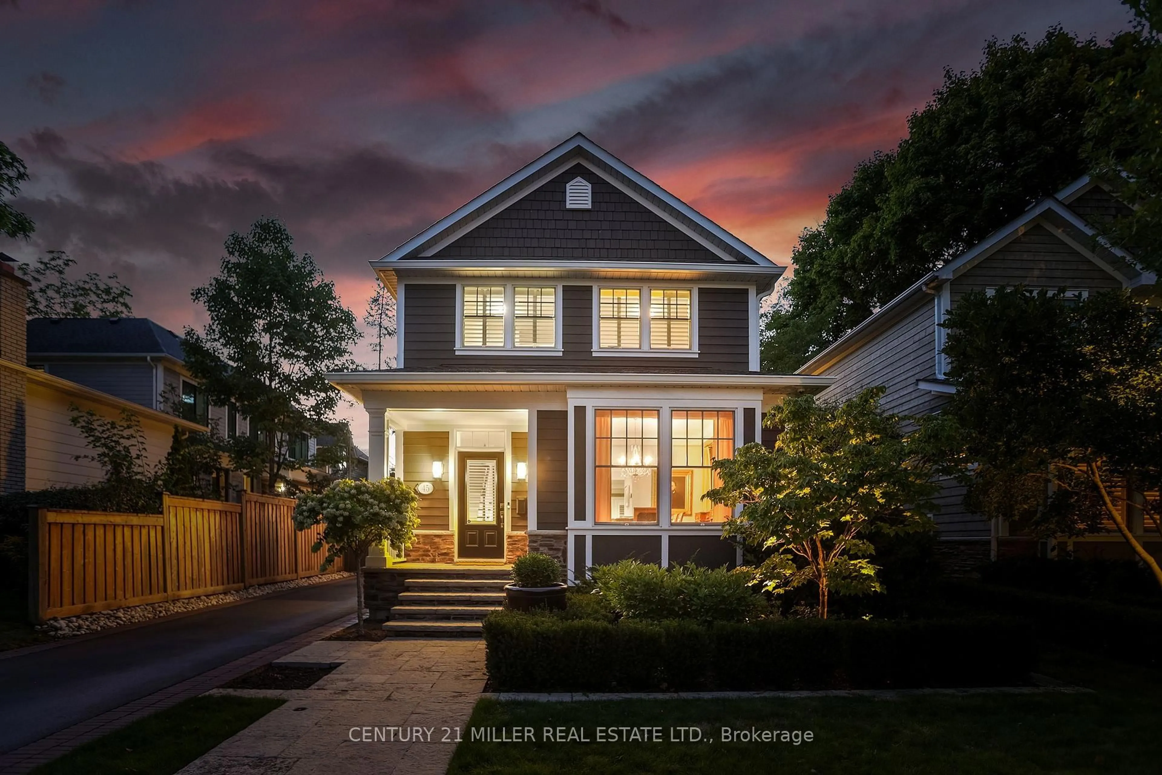 Home with brick exterior material, street for 45 Head St, Oakville Ontario L6K 1L4