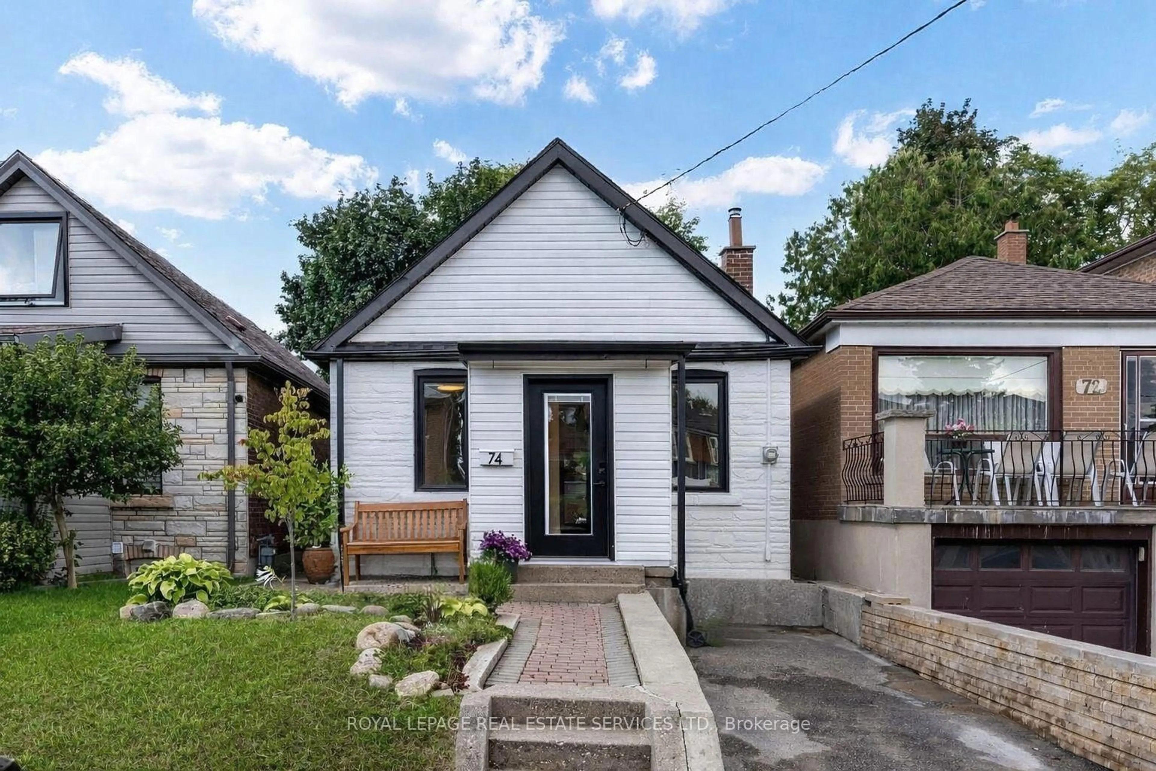 Home with brick exterior material, street for 74 Chryessa Ave, Toronto Ontario M6N 4T7