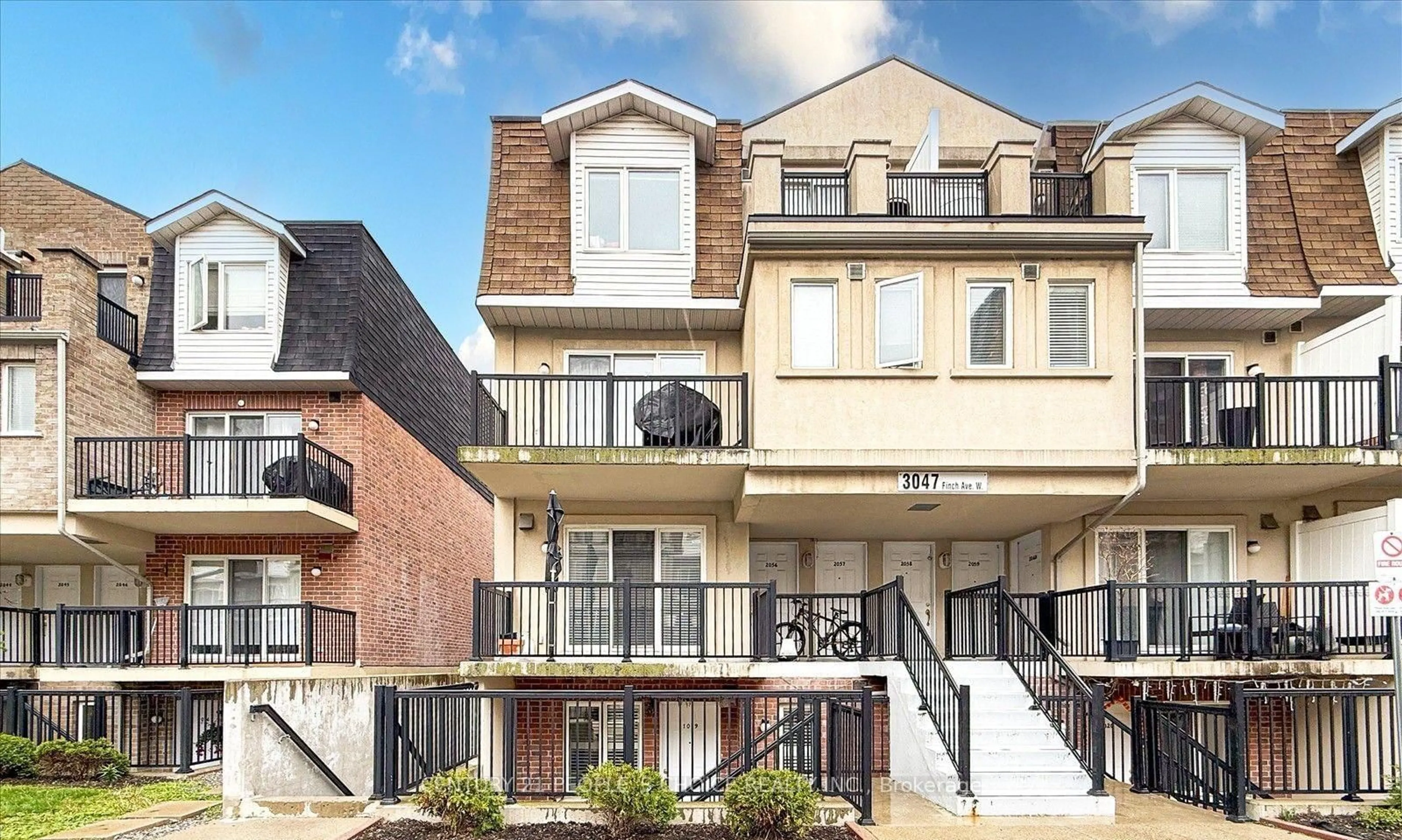 Home with brick exterior material, street for 3047 Finch Ave #2073, Toronto Ontario M9M 0A5