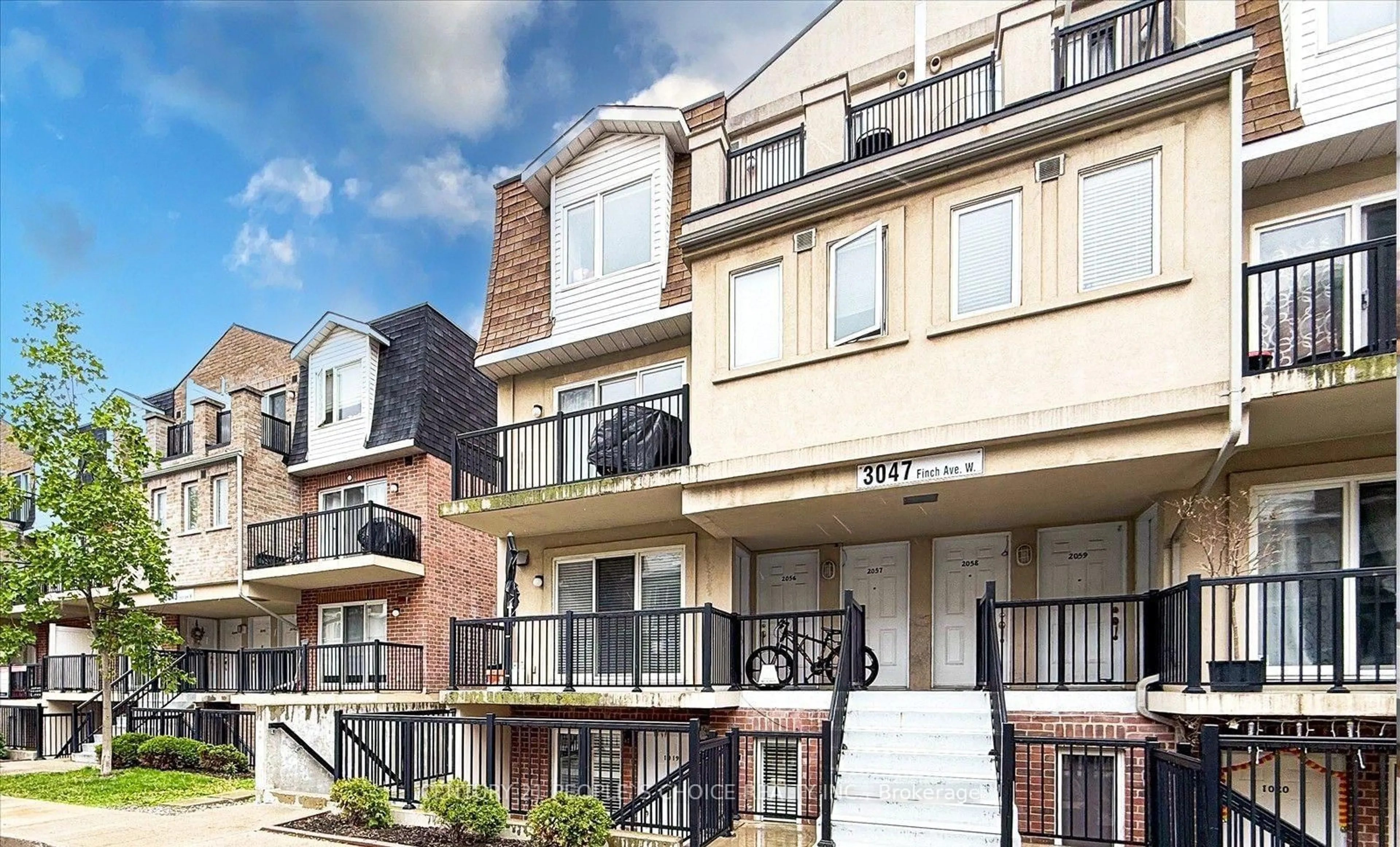 Home with brick exterior material, street for 3047 Finch Ave #2073, Toronto Ontario M9M 0A5