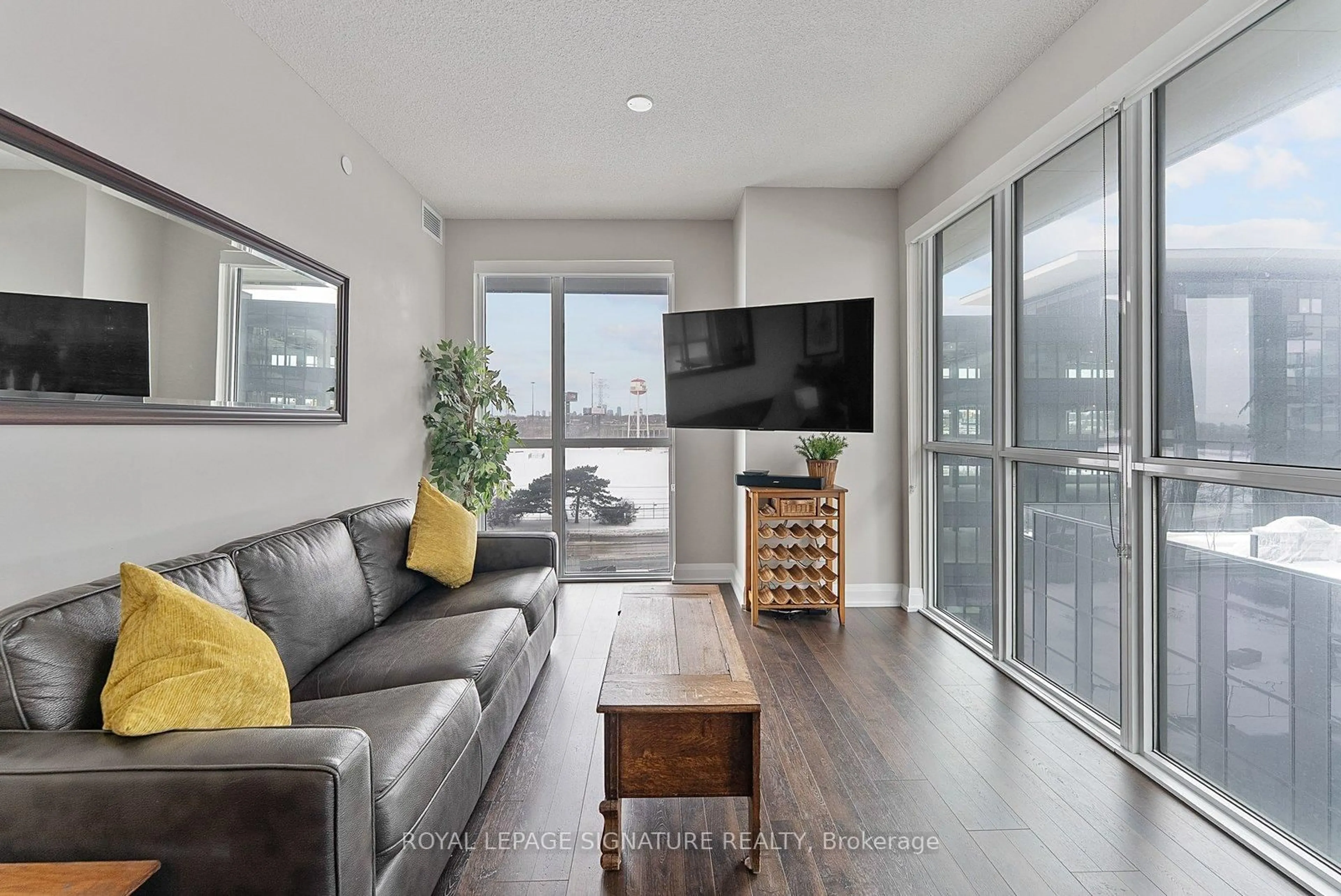 Living room with furniture, unknown for 56 Annie Craig Dr #510, Toronto Ontario M8V 0C5