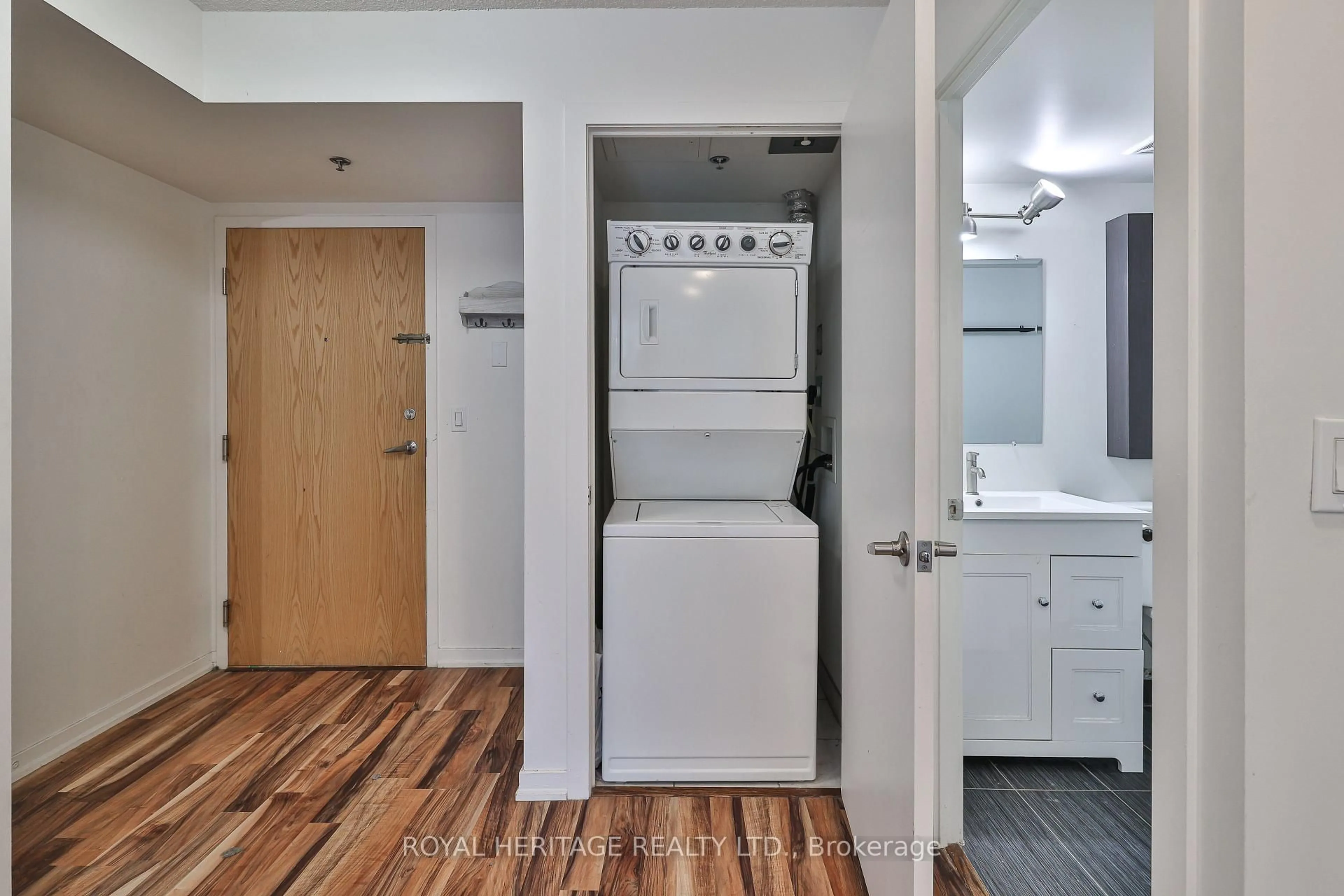 Laundry room for 38 Joe Shuster Way #104, Toronto Ontario M6K 0A5