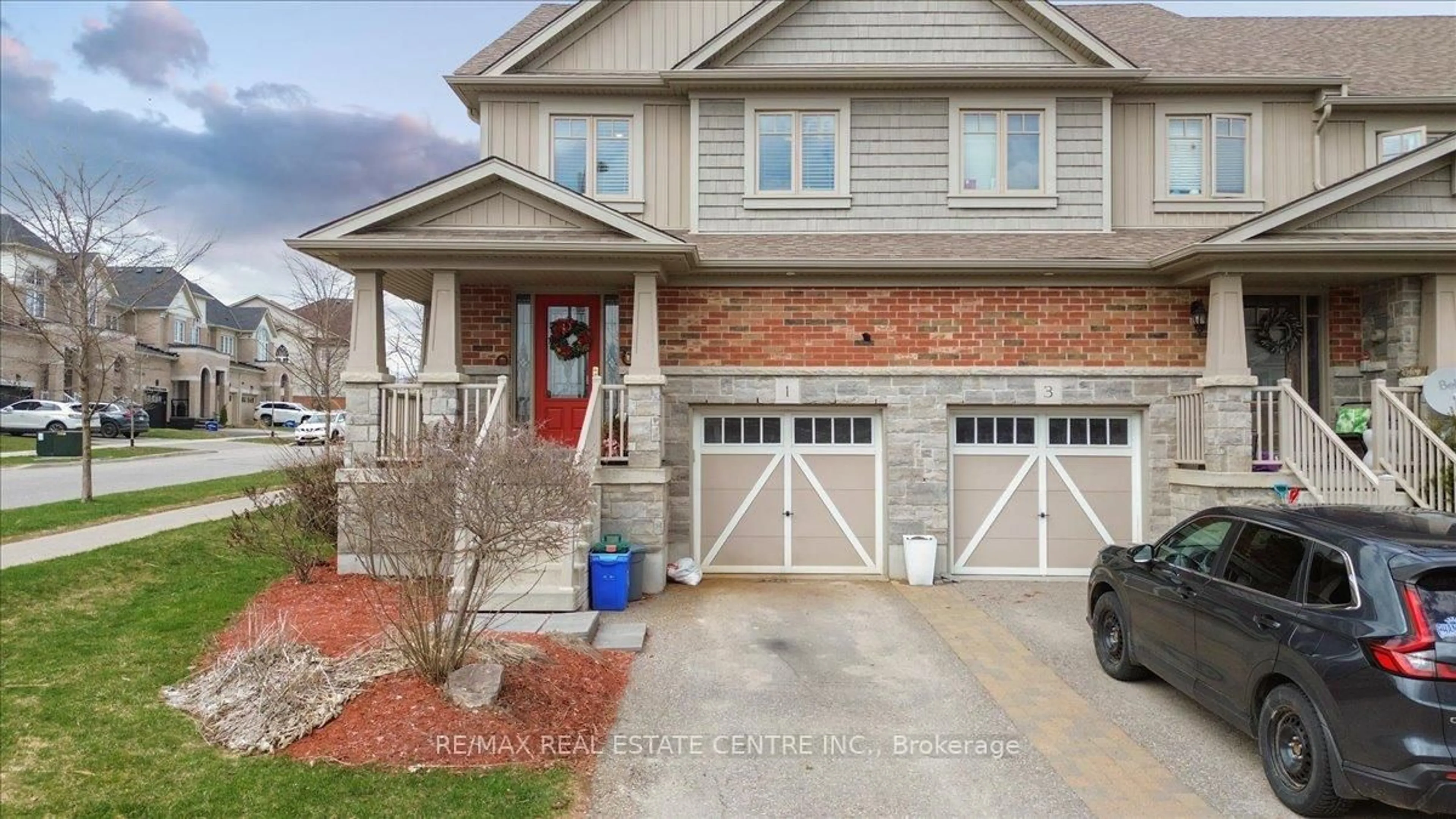 Home with brick exterior material, street for 1 Laverty Cres, Orangeville Ontario L9W 6T1