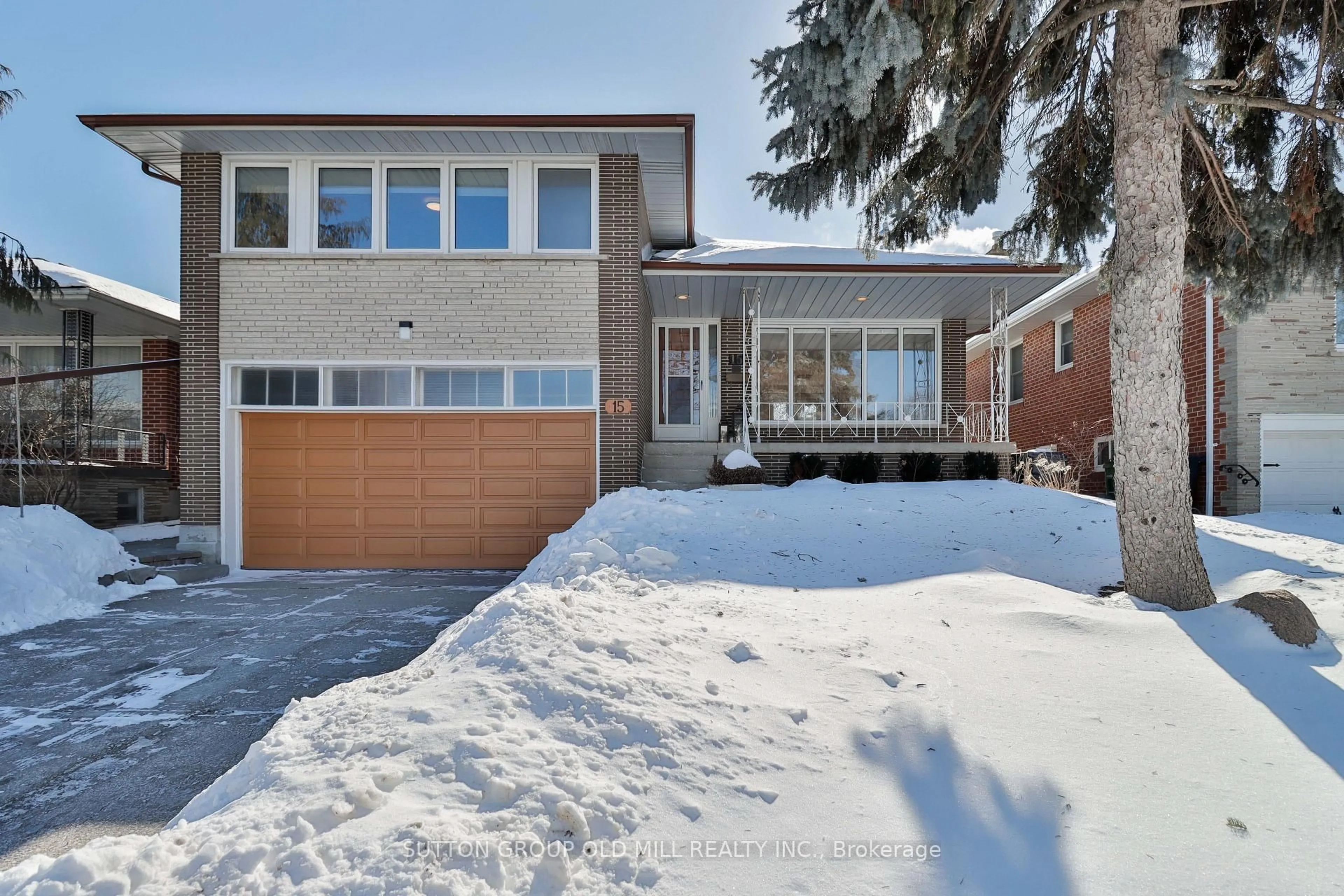 Home with brick exterior material, street for 15 Manorhampton Dr, Toronto Ontario M9P 1E1