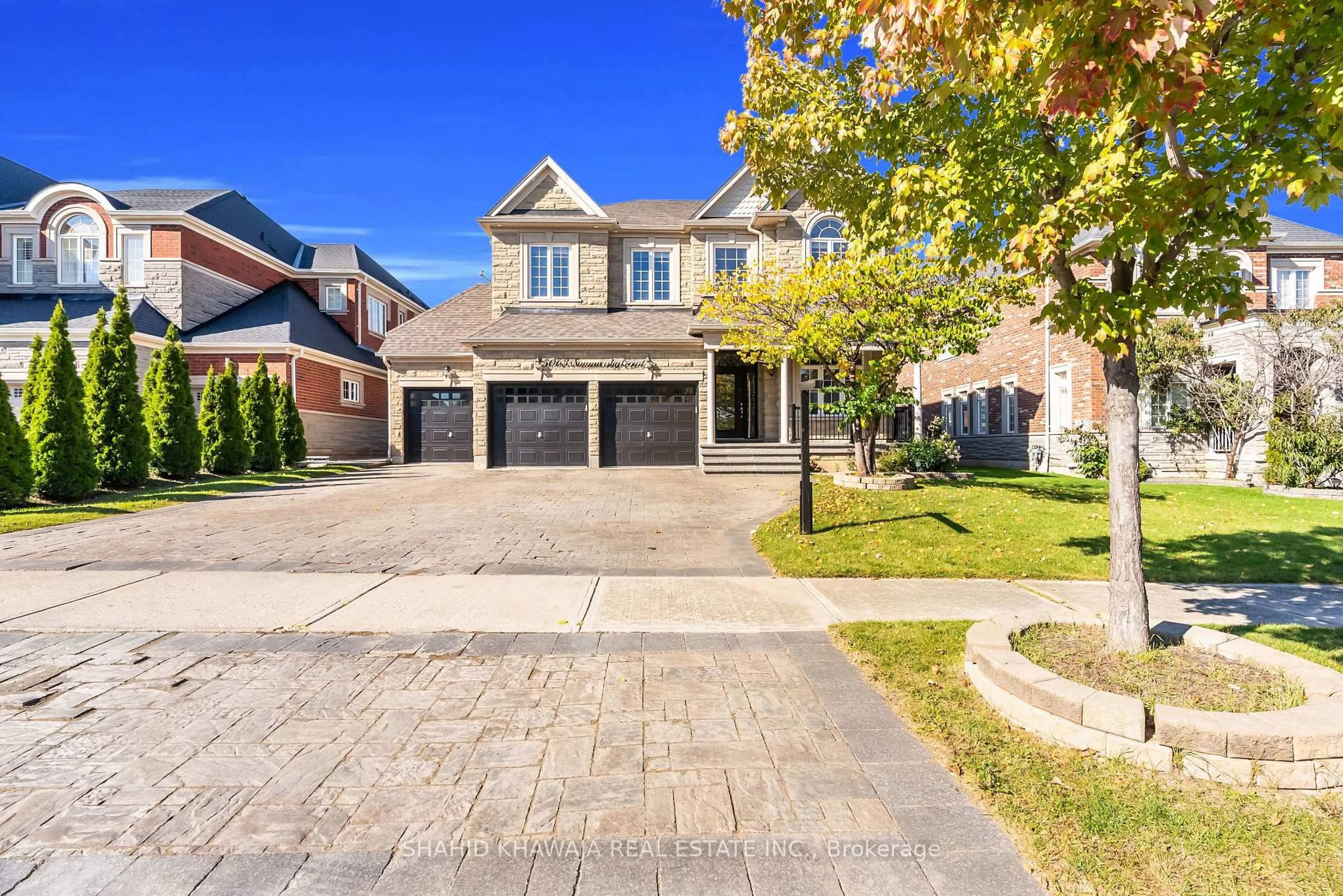 Home with brick exterior material, street for 5063 Summersky Crt, Mississauga Ontario L5M 0R3
