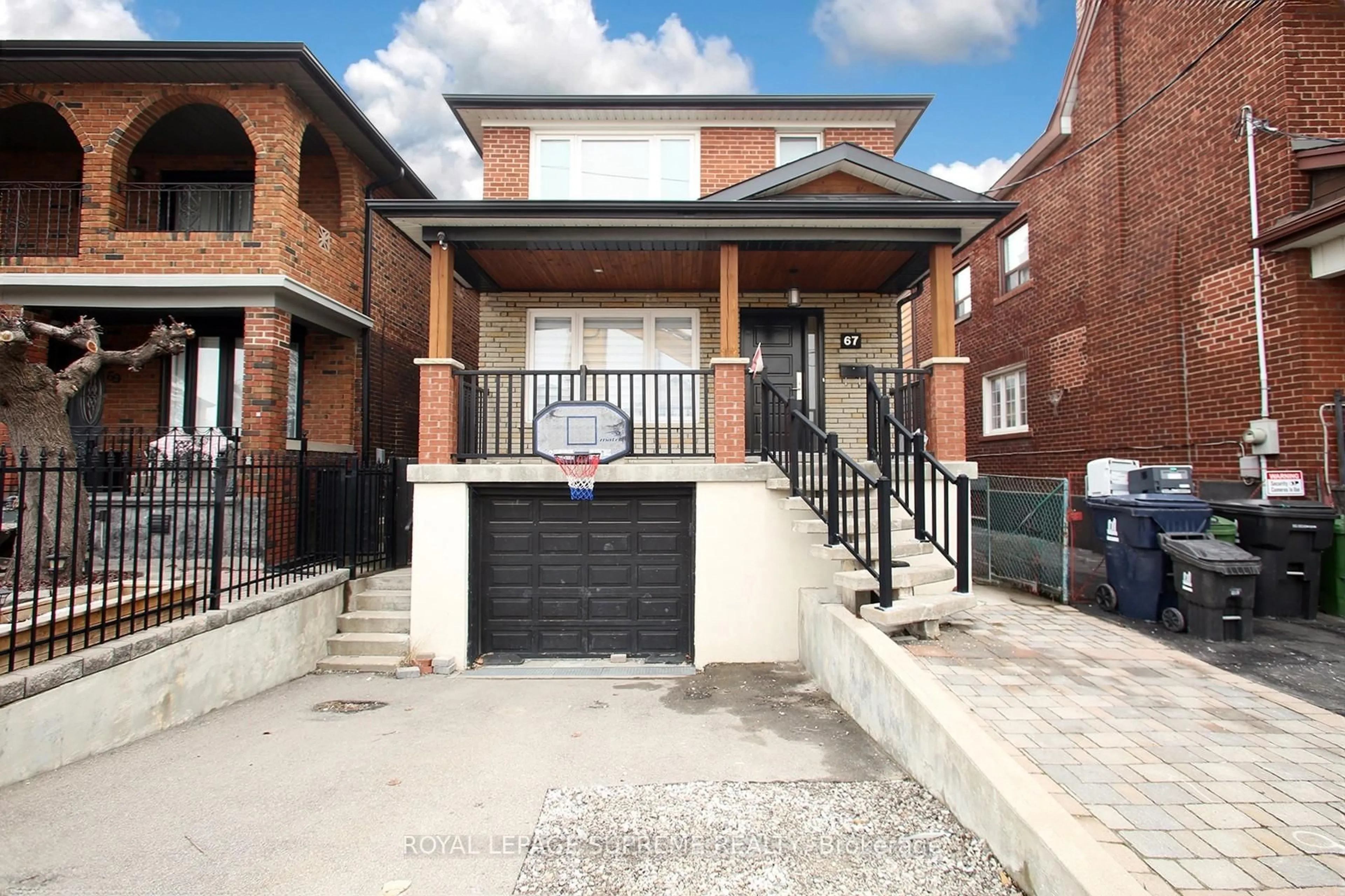 Home with brick exterior material, street for 67 Scott Rd, Toronto Ontario M6M 3T1