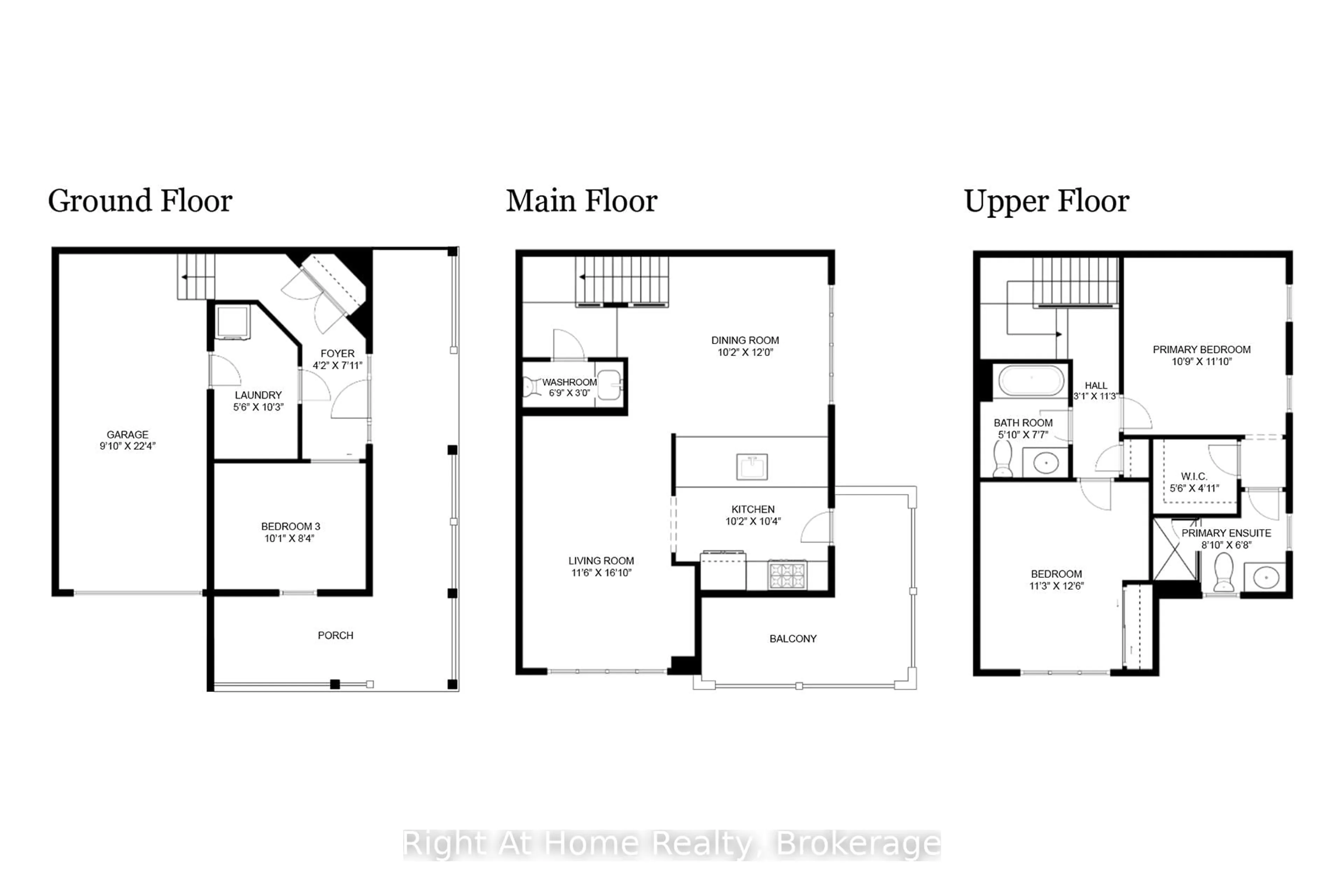 Floor plan for 387 Cavanagh Lane, Milton Ontario L9T 8J9