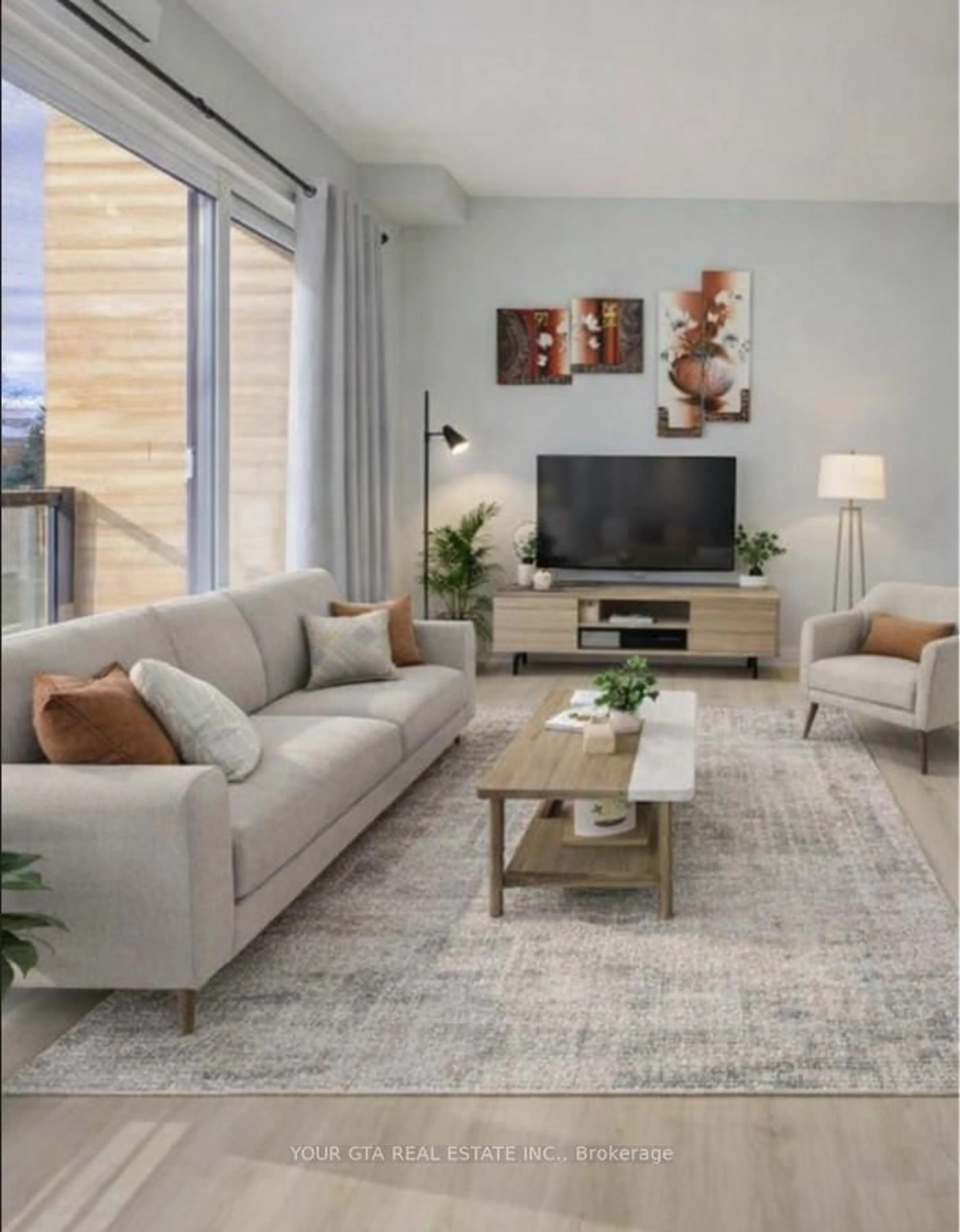 Living room with furniture, unknown for 1165 Journeyman Lane #207, Mississauga Ontario L5J 0B6