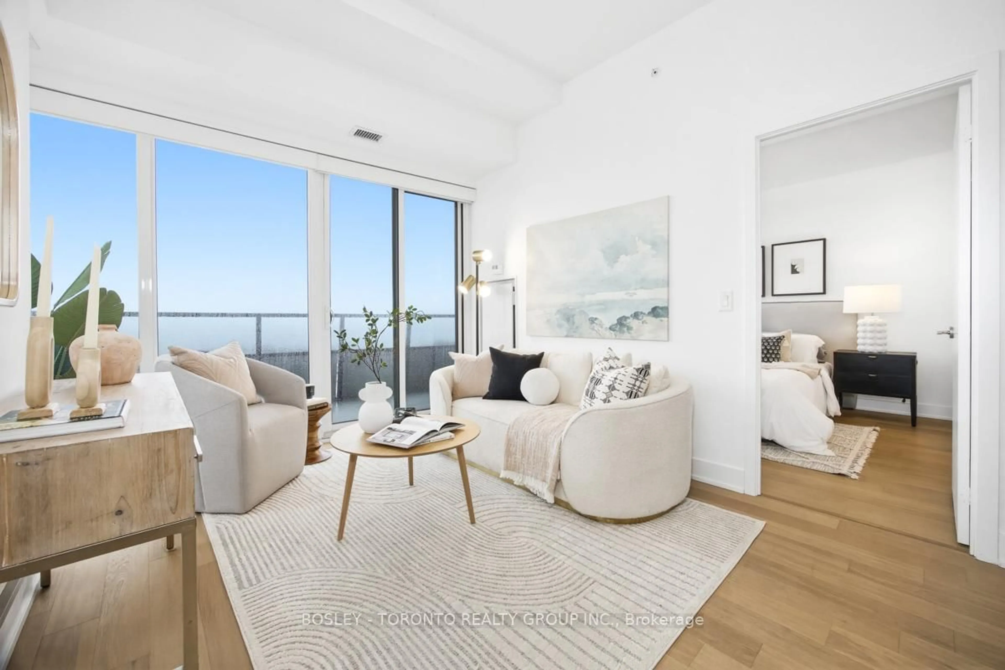 Living room with furniture, unknown for 20 Shore Breeze Dr #907, Toronto Ontario M8V 0C7