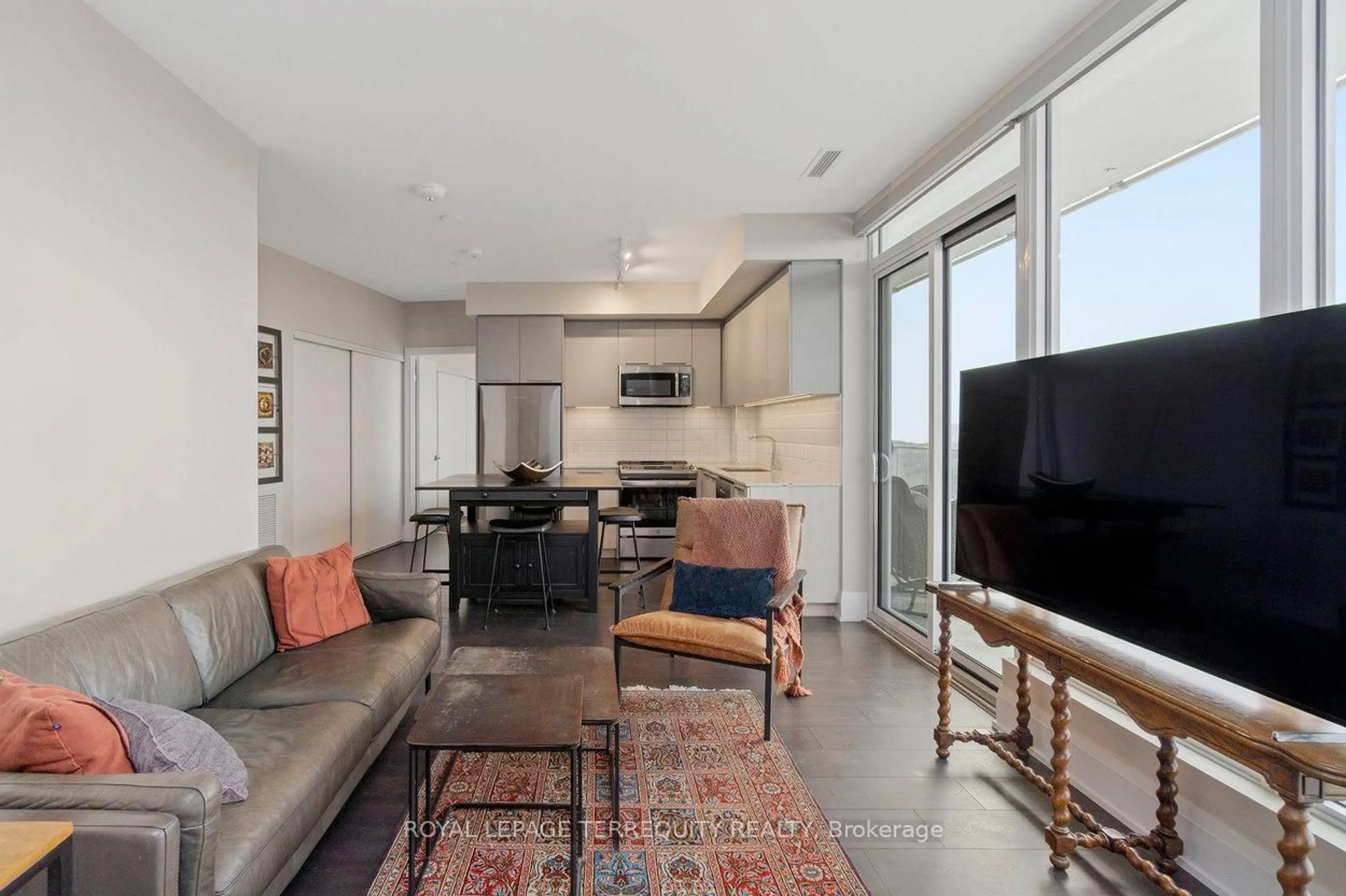 Living room with furniture, unknown for 20 Brin Dr #1901, Toronto Ontario M8X 0B2