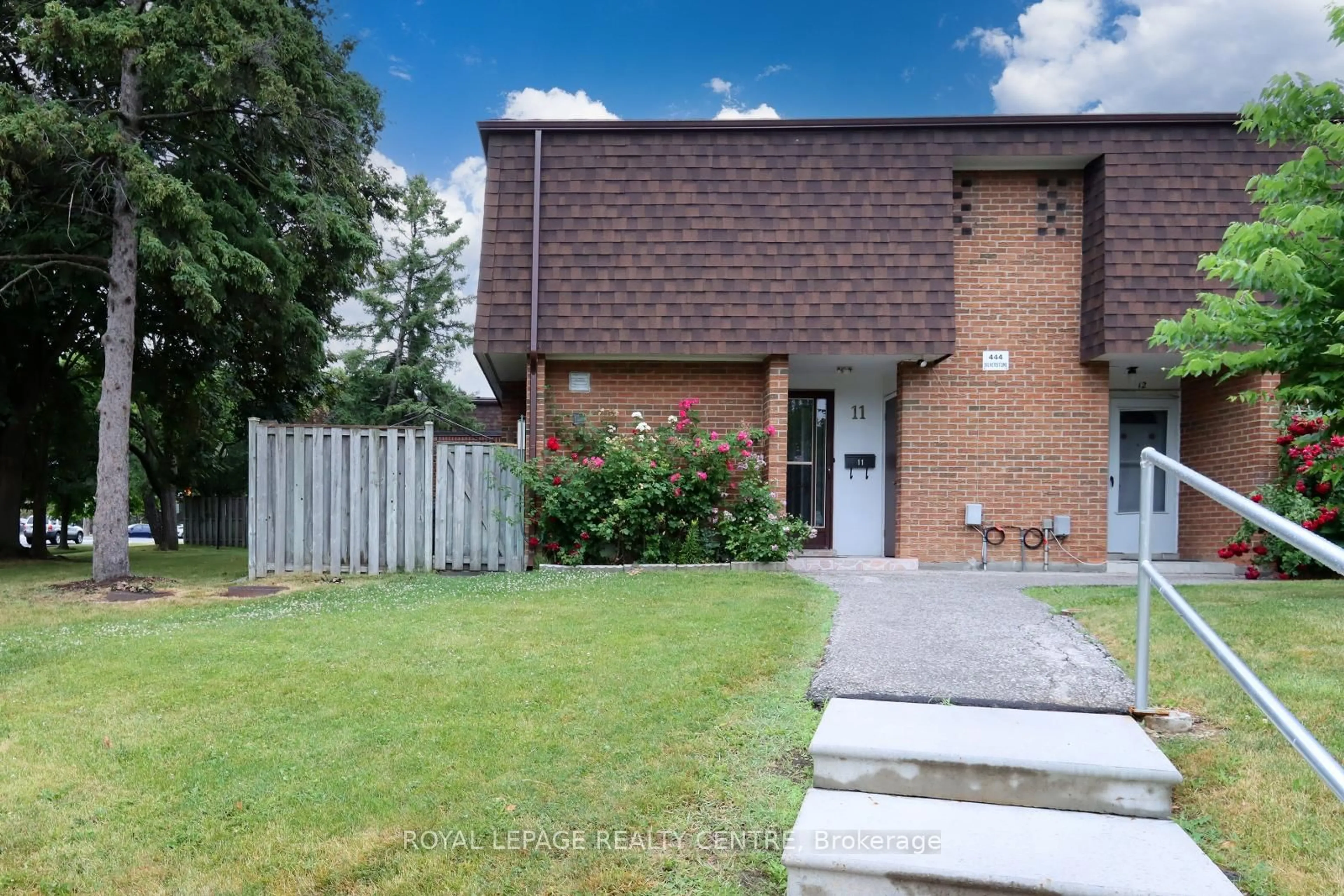 A pic from outside/outdoor area/front of a property/back of a property/a pic from drone, street for 444 Silverstone Dr #11, Toronto Ontario M9V 3K8