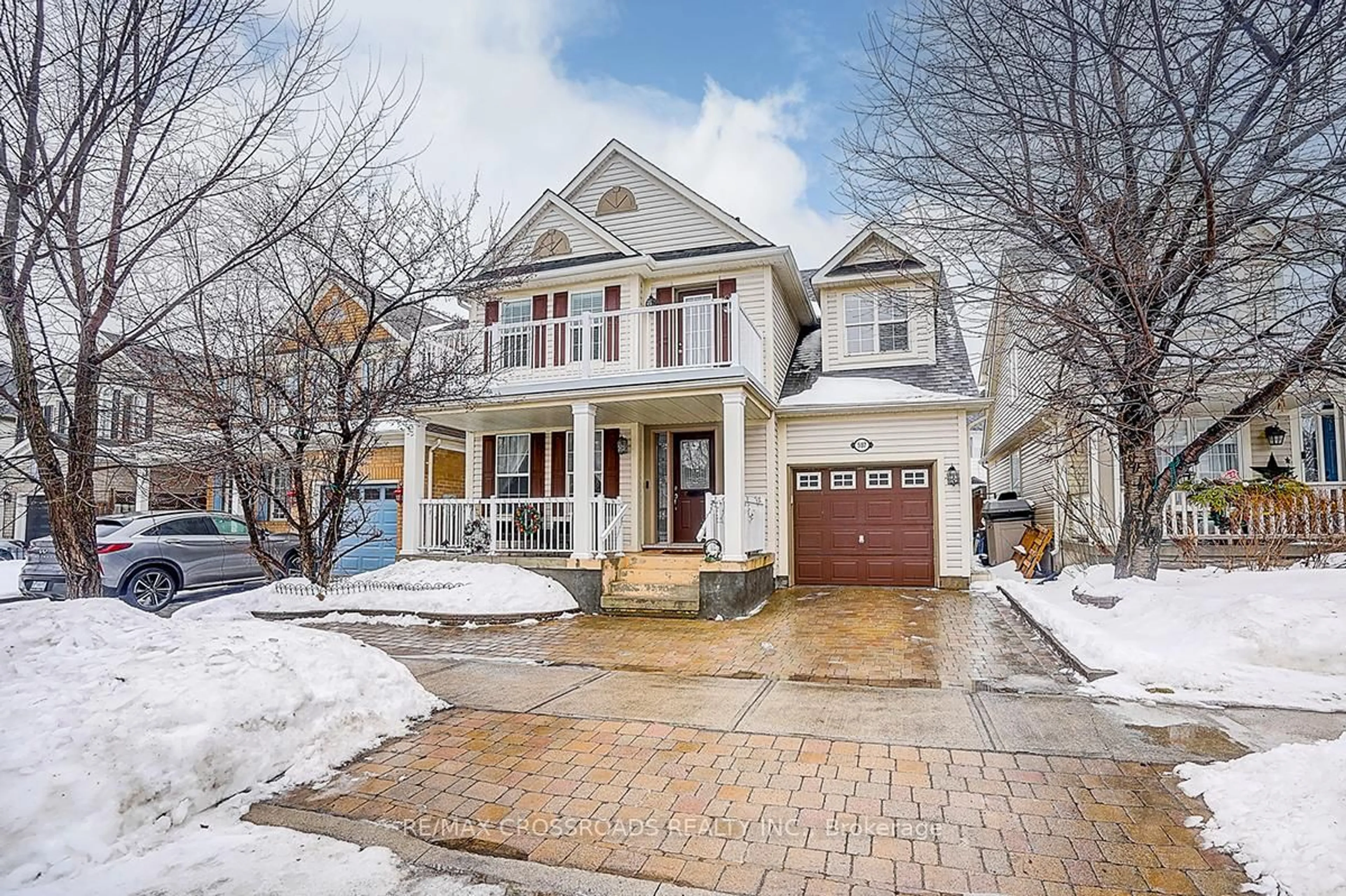 Home with brick exterior material, street for 597 Caverhill Cres, Milton Ontario L9T 5K1