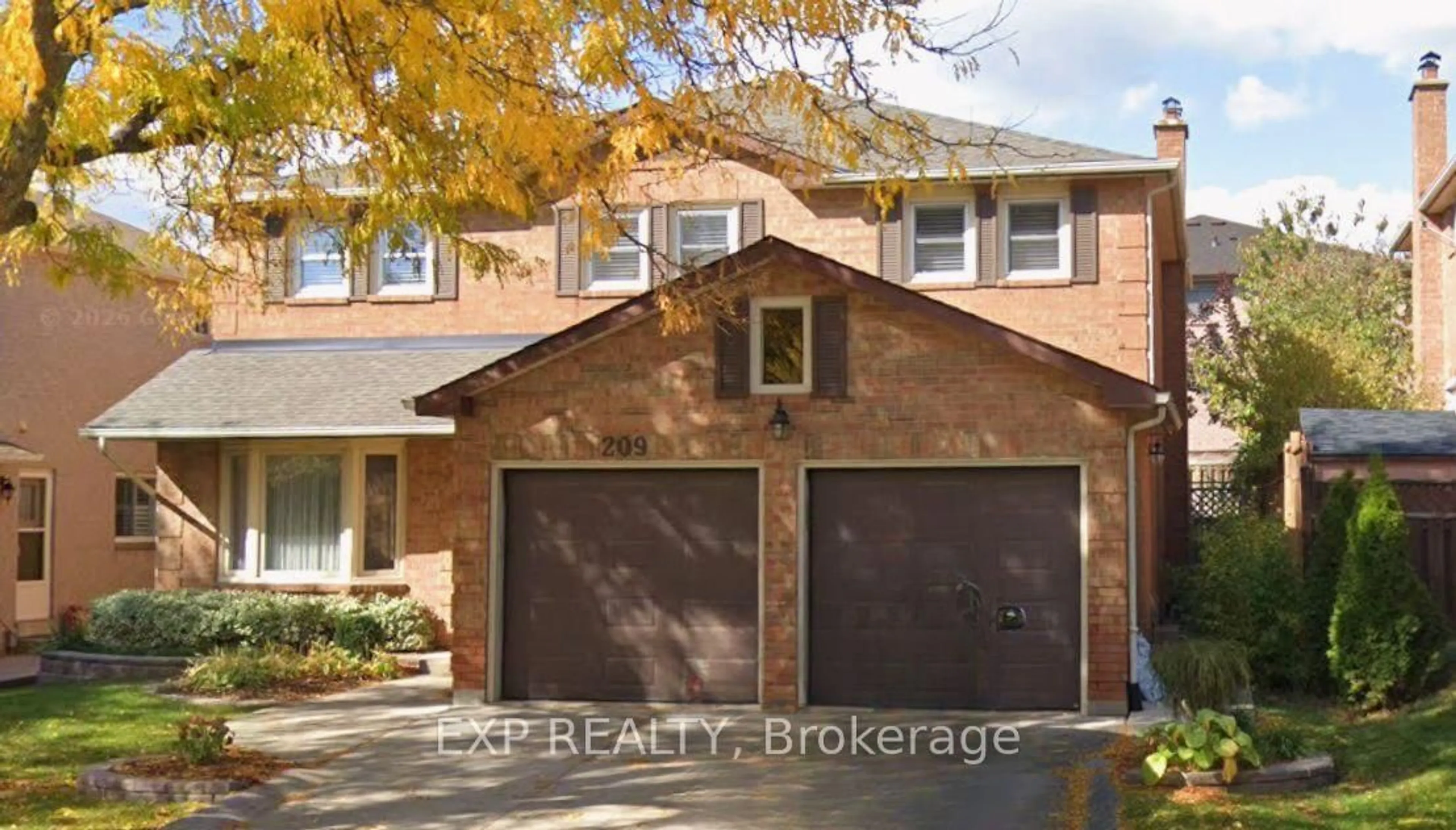Home with brick exterior material, street for 209 Nottingham Dr, Oakville Ontario L6H 4H7