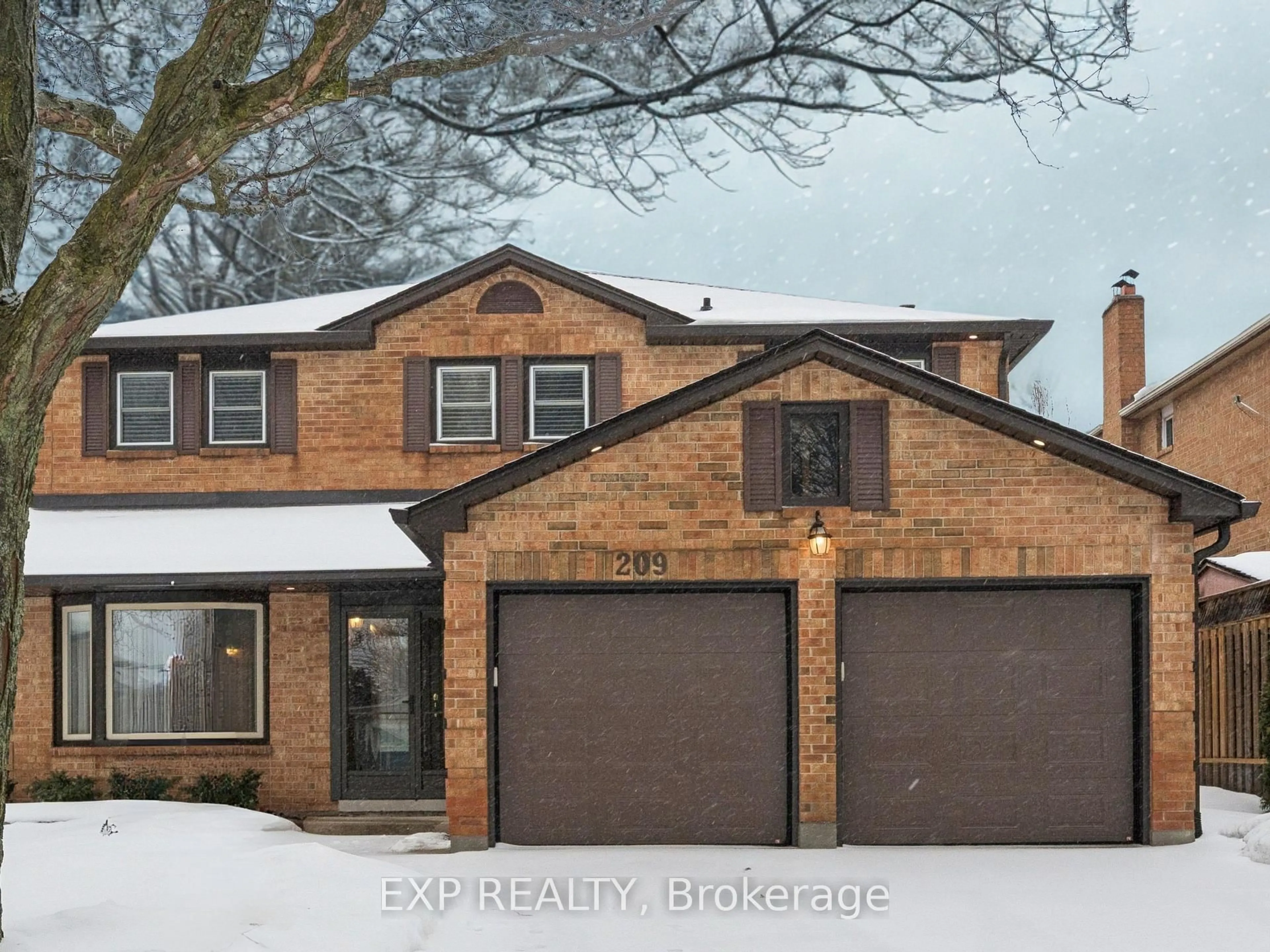 Home with brick exterior material, street for 209 Nottingham Dr, Oakville Ontario L6H 4H7