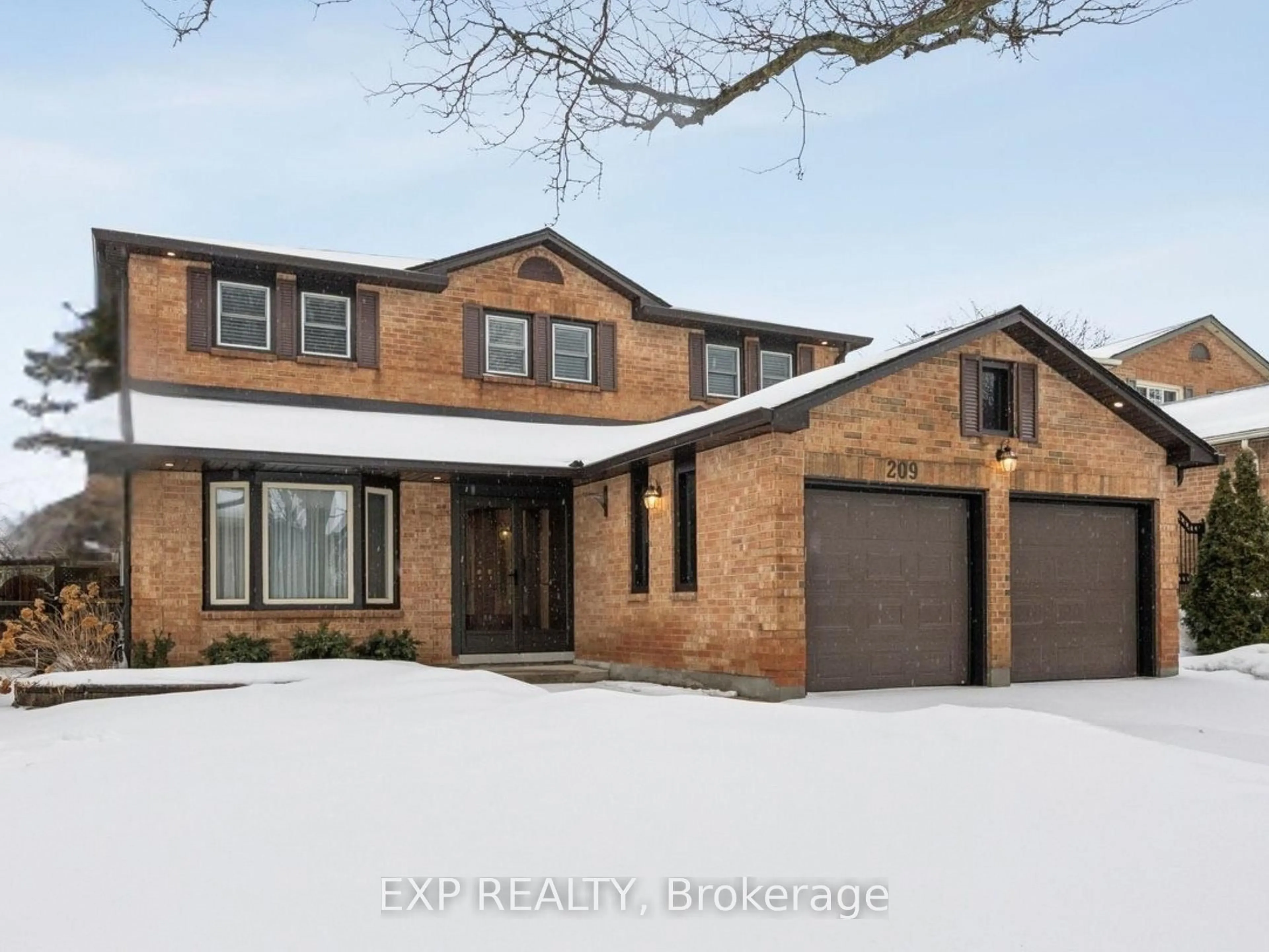 Home with brick exterior material, street for 209 Nottingham Dr, Oakville Ontario L6H 4H7