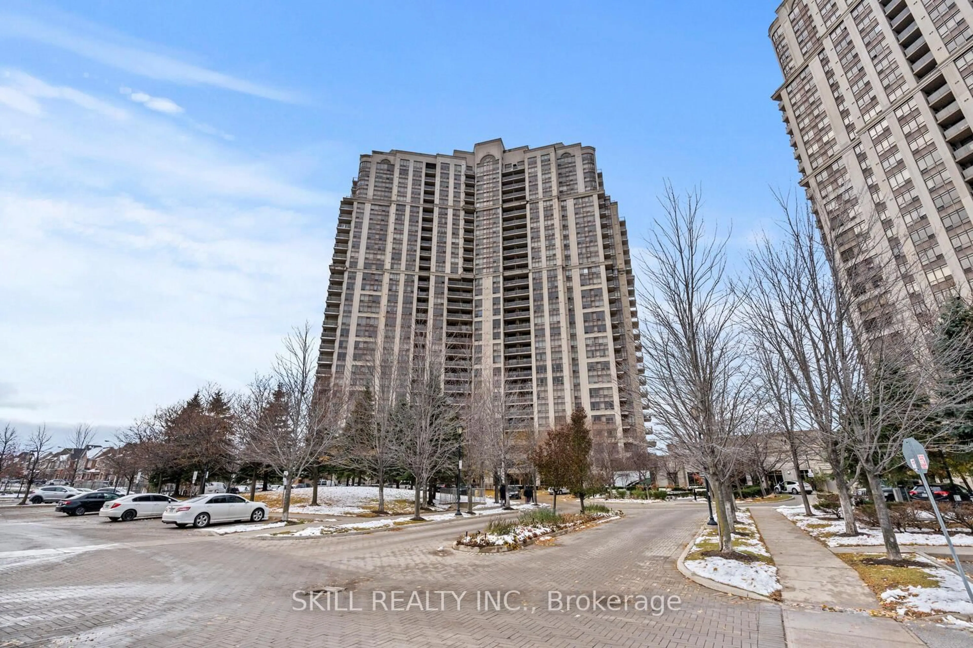 A pic from outside/outdoor area/front of a property/back of a property/a pic from drone, city buildings view from balcony for 710 Humberwood Blvd #1707, Toronto Ontario M9W 7J5