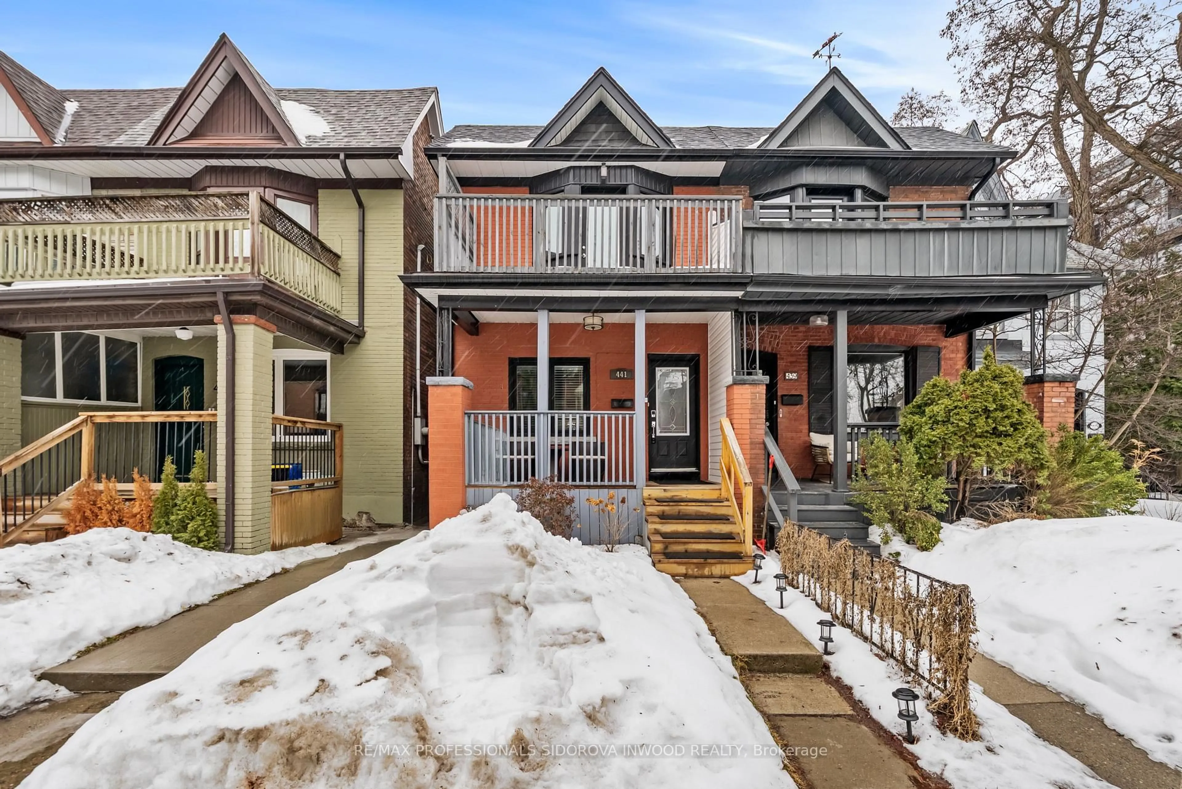 Home with brick exterior material, street for 441 Pacific Ave, Toronto Ontario M6P 2R3