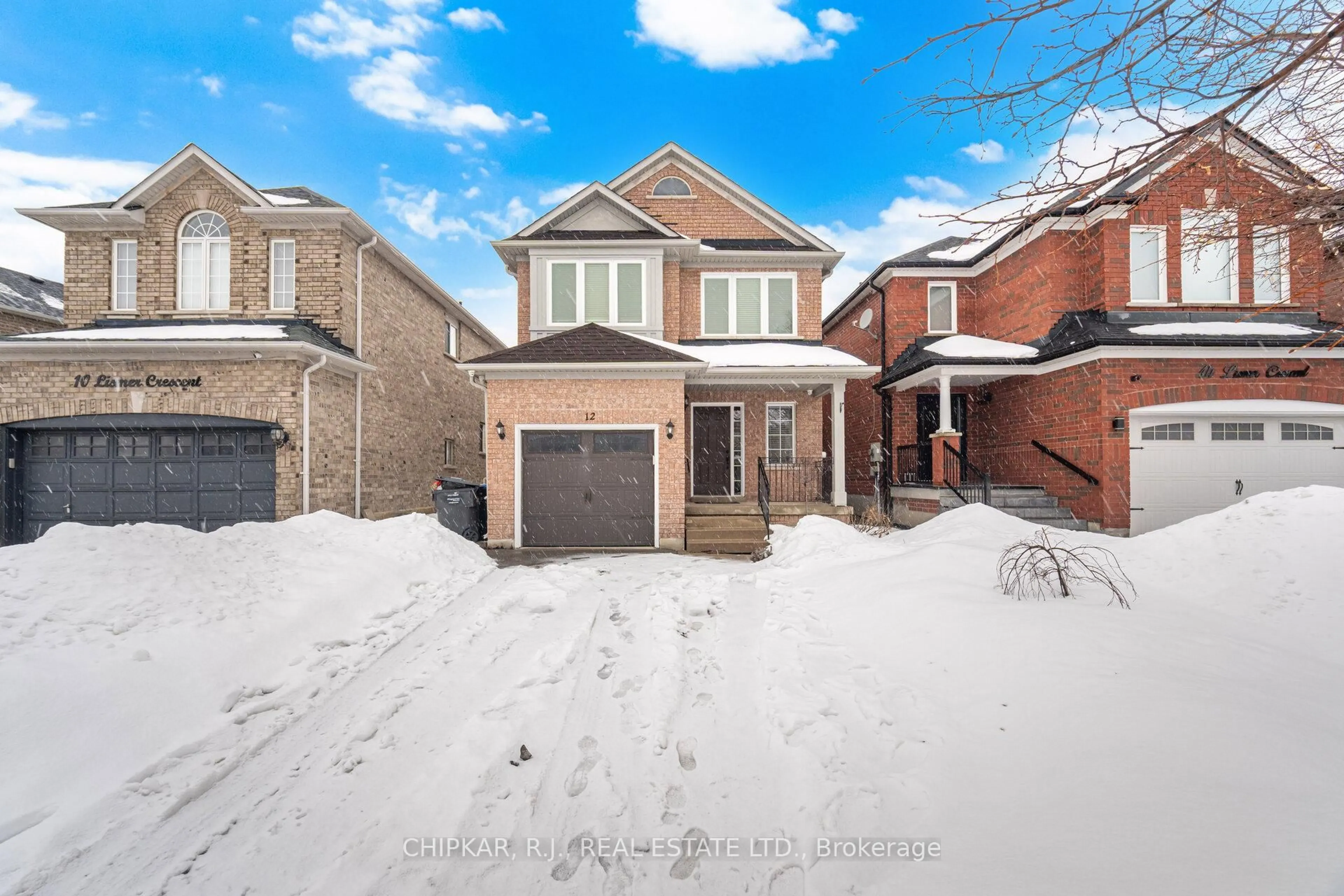 Home with brick exterior material, street for 12 Lismer Cres, Caledon Ontario L7E 2L9