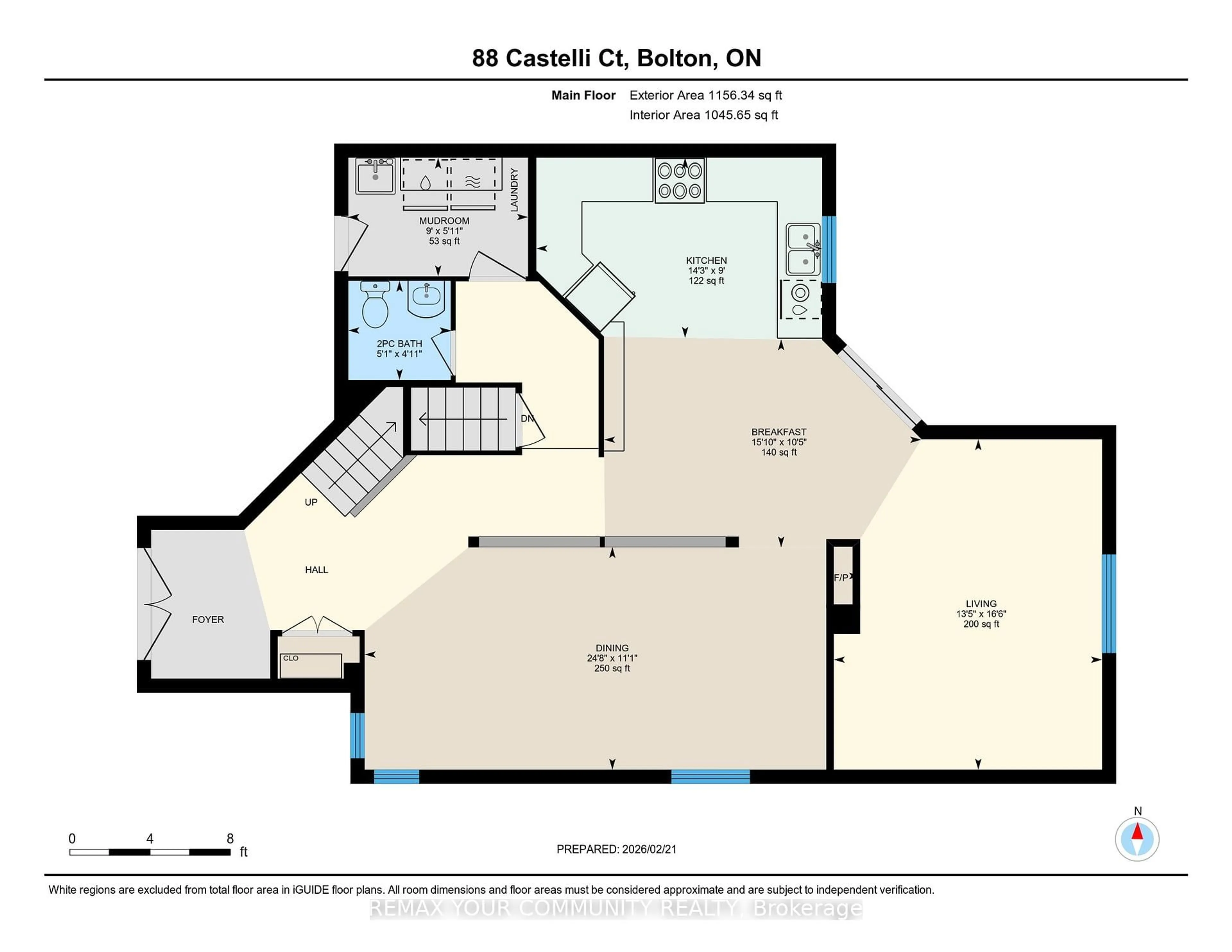 Floor plan for 88 Castelli Crt, Caledon Ontario L7E 2T8