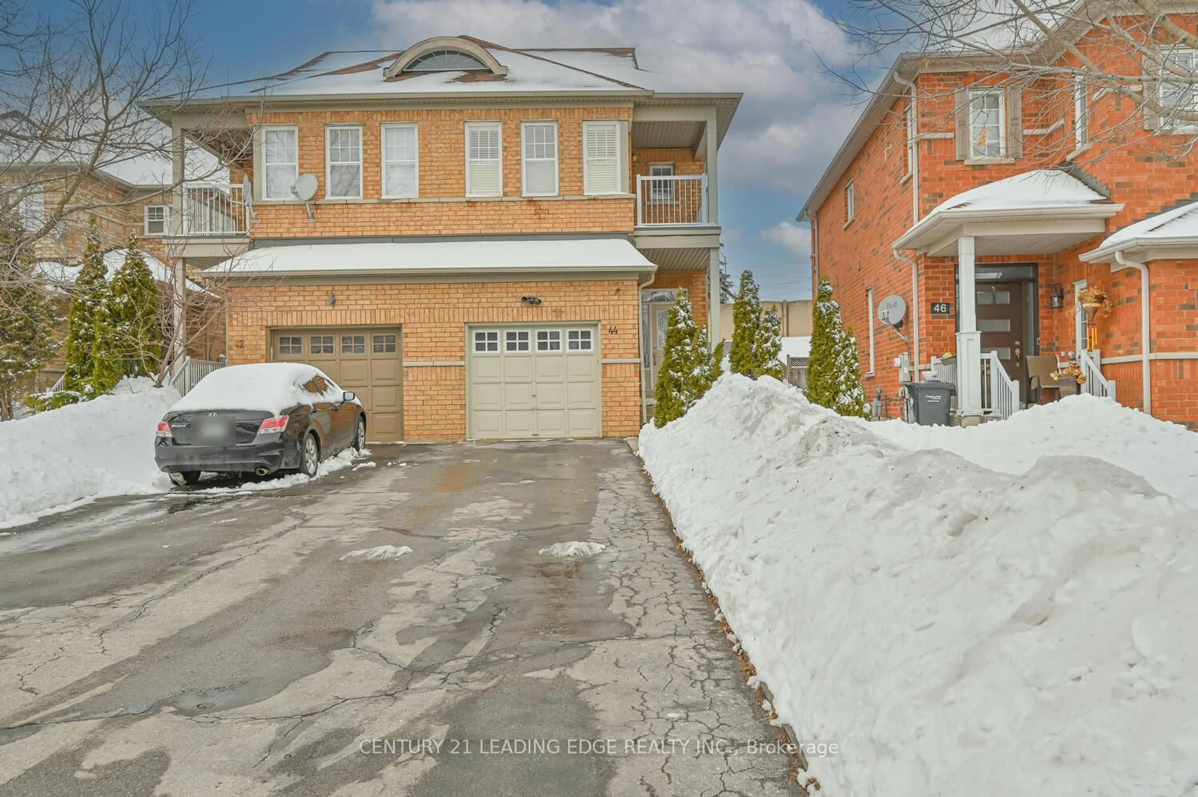 Home with brick exterior material, street for 44 Deepcoral Crt, Brampton Ontario L6V 4P7
