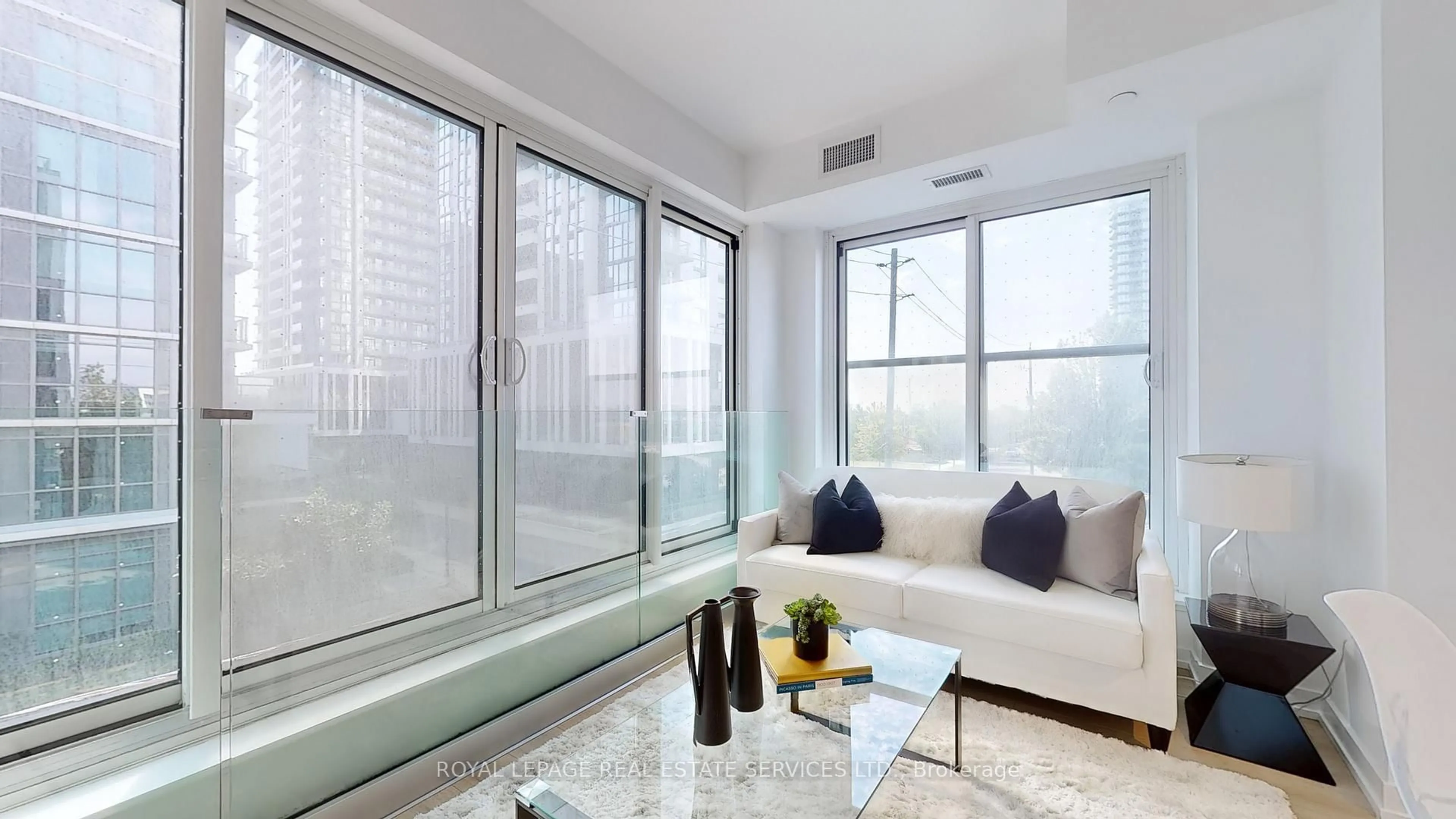 Living room with furniture, unknown for 1195 The Queensway #213, Toronto Ontario M8Z 0H1