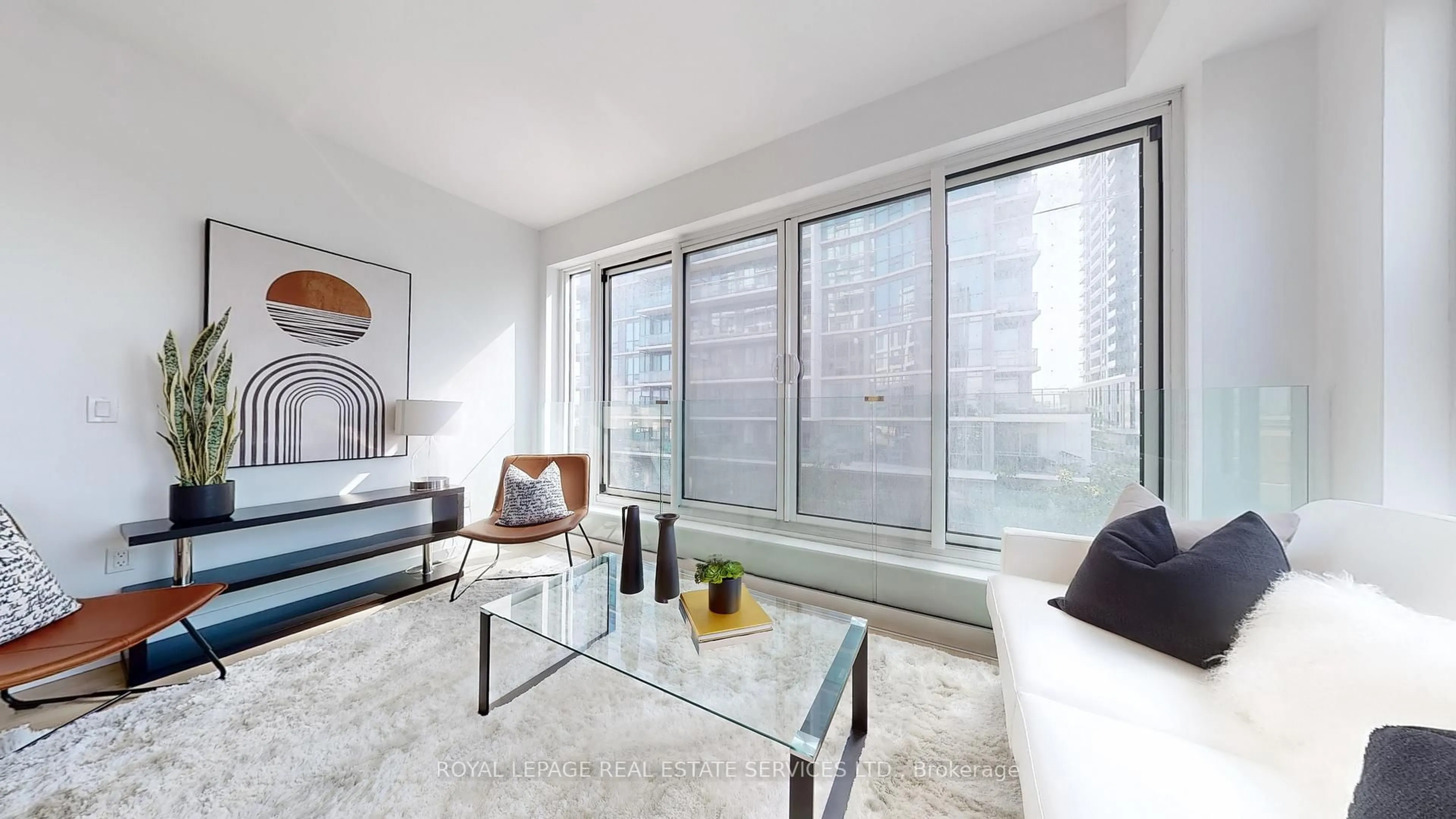 Living room with furniture, unknown for 1195 The Queensway #213, Toronto Ontario M8Z 0H1