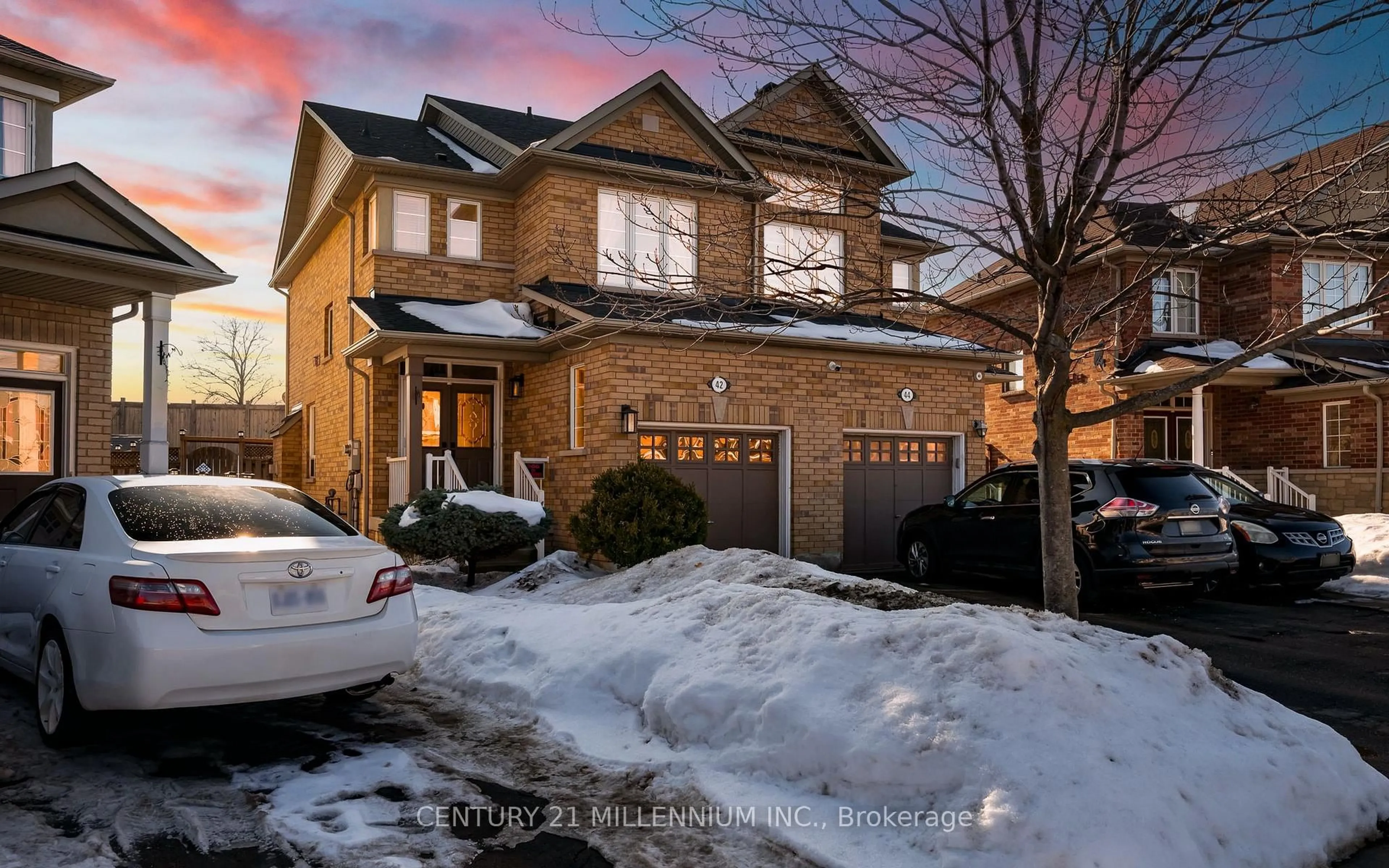 Home with brick exterior material, street for 42 Rubysilver Dr, Brampton Ontario L6P 1P9
