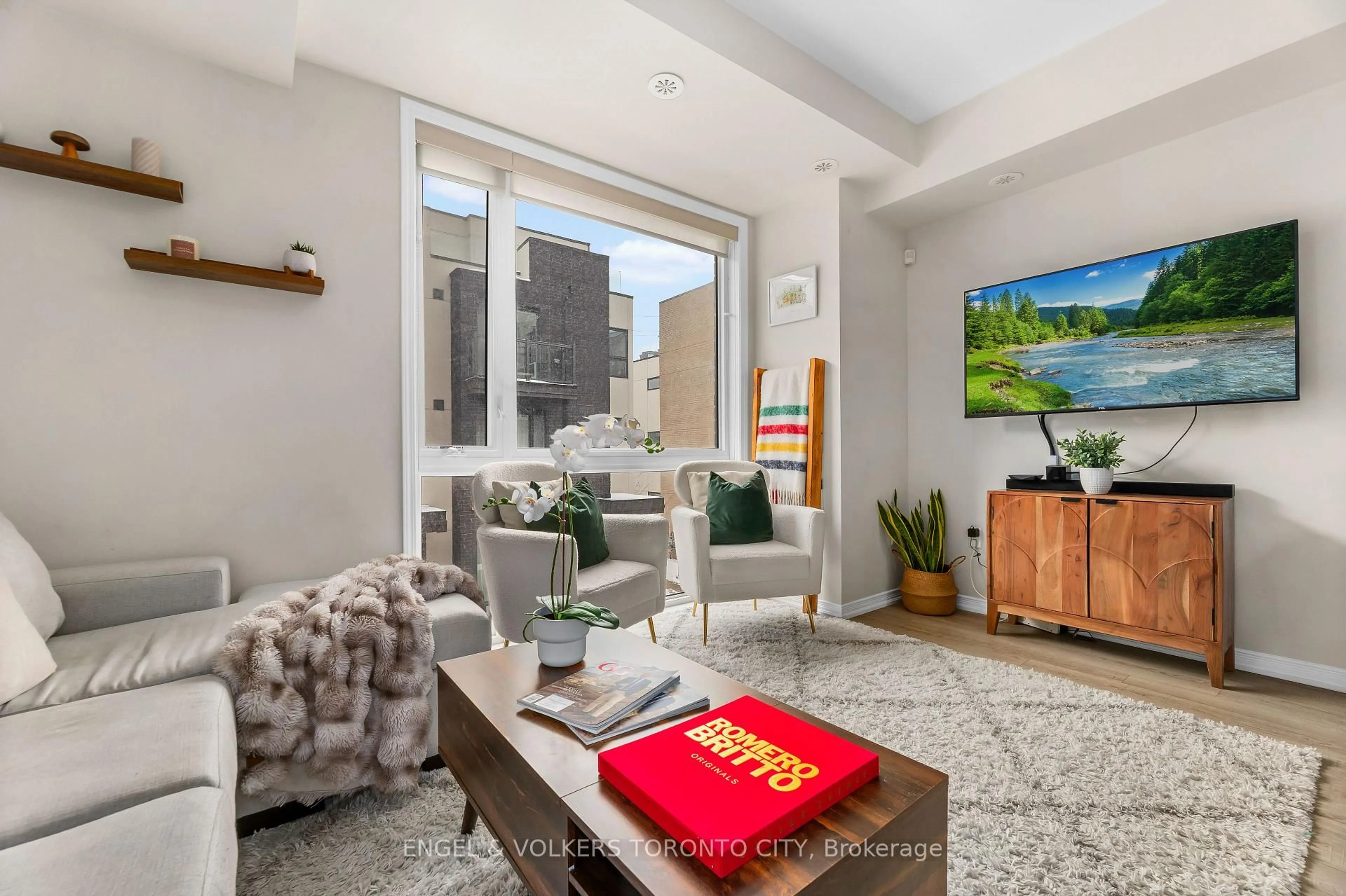 Living room with furniture, unknown for 30 Fieldway Rd #78, Toronto Ontario M8Z 0E3