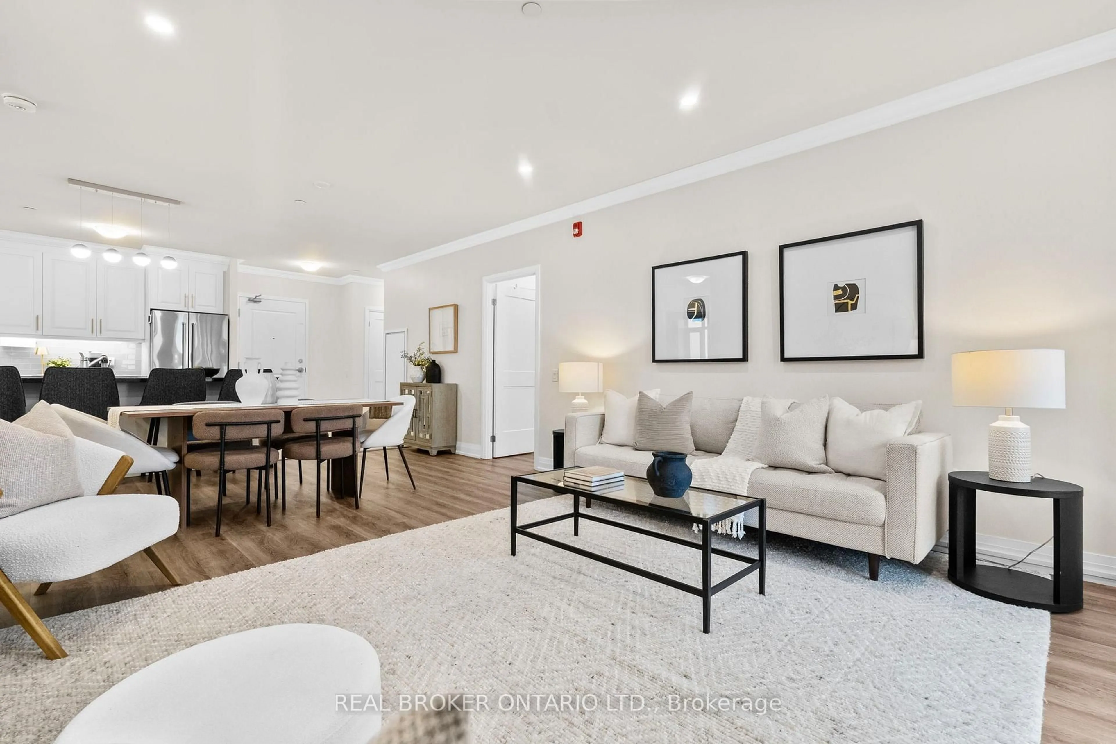 Living room with furniture, unknown for 830 Megson Terr #616, Milton Ontario L9T 9M7