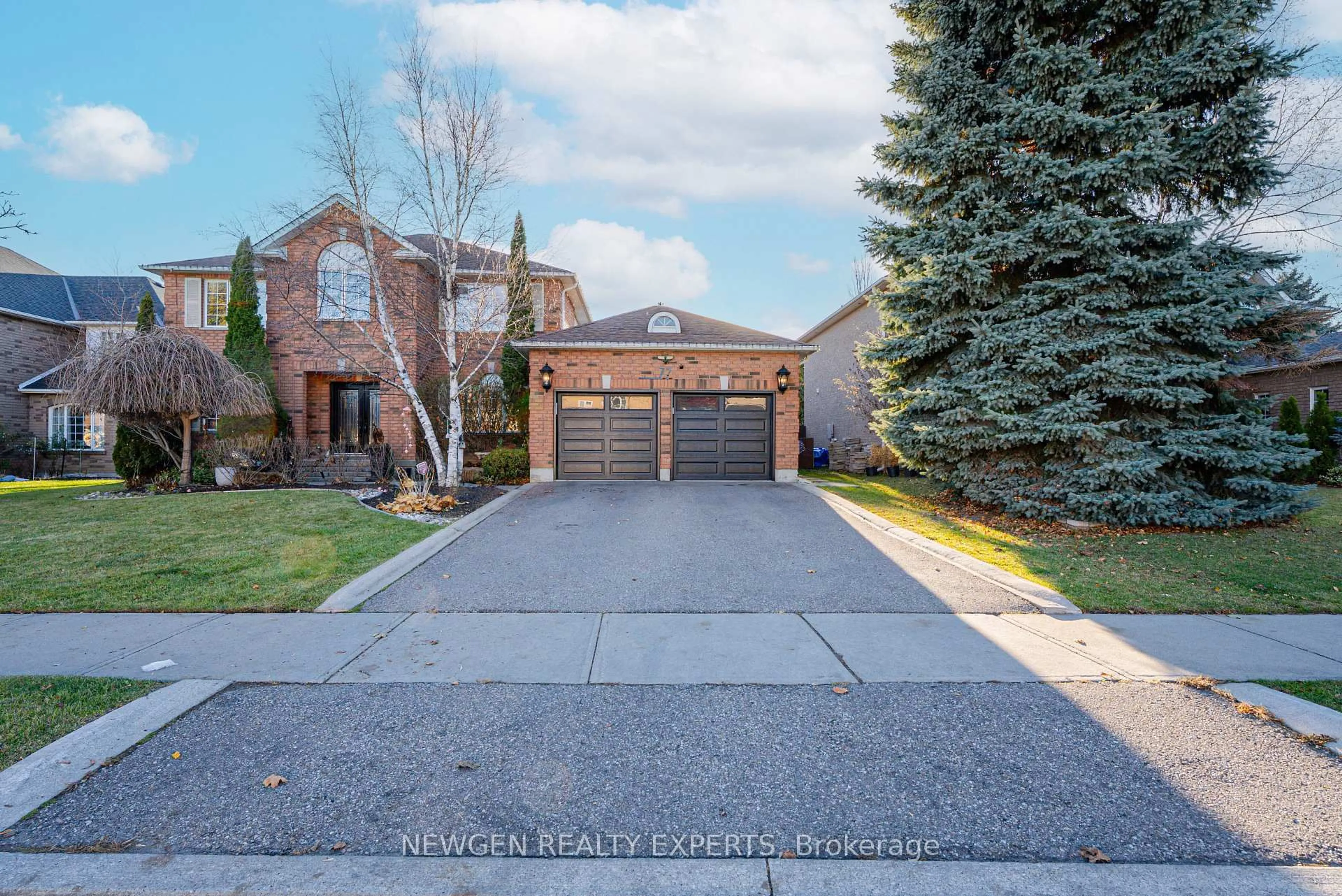 Home with brick exterior material, street for 77 Colonel Bertram Rd, Brampton Ontario L6Z 4T6