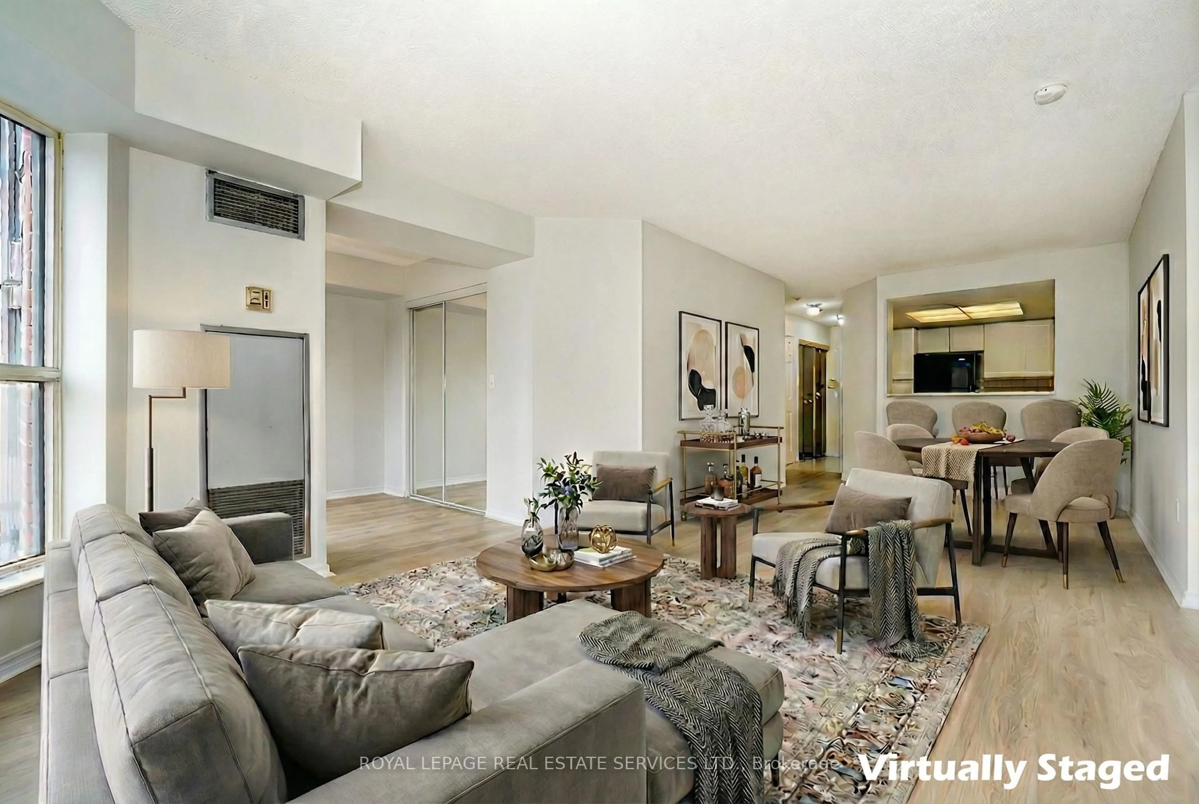 Living room with furniture, unknown for 325 Webb Dr #1201E, Mississauga Ontario L5B 3Z9