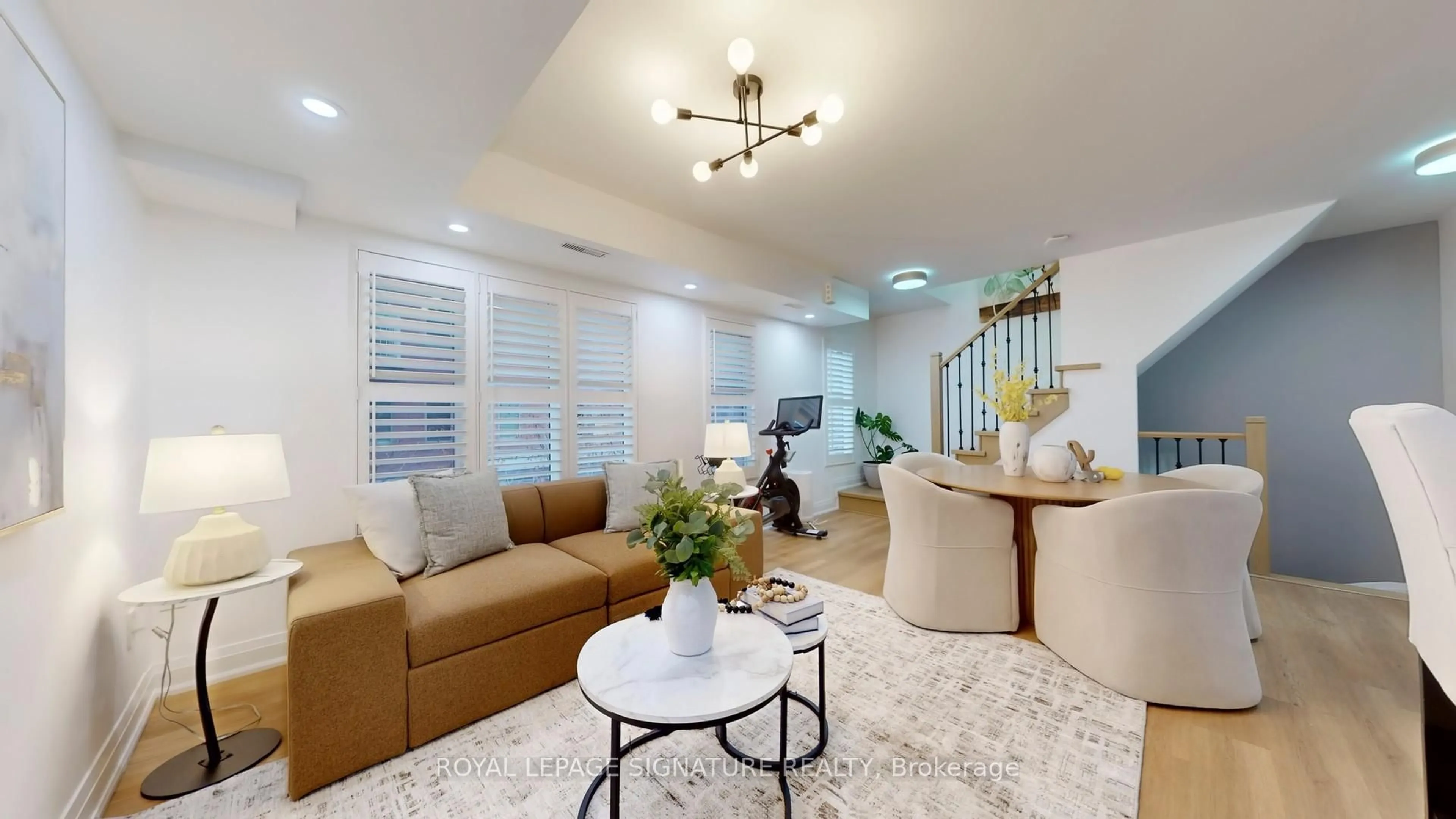 Living room with furniture, unknown for 25 Turntable Cres #226, Toronto Ontario M6H 4K8