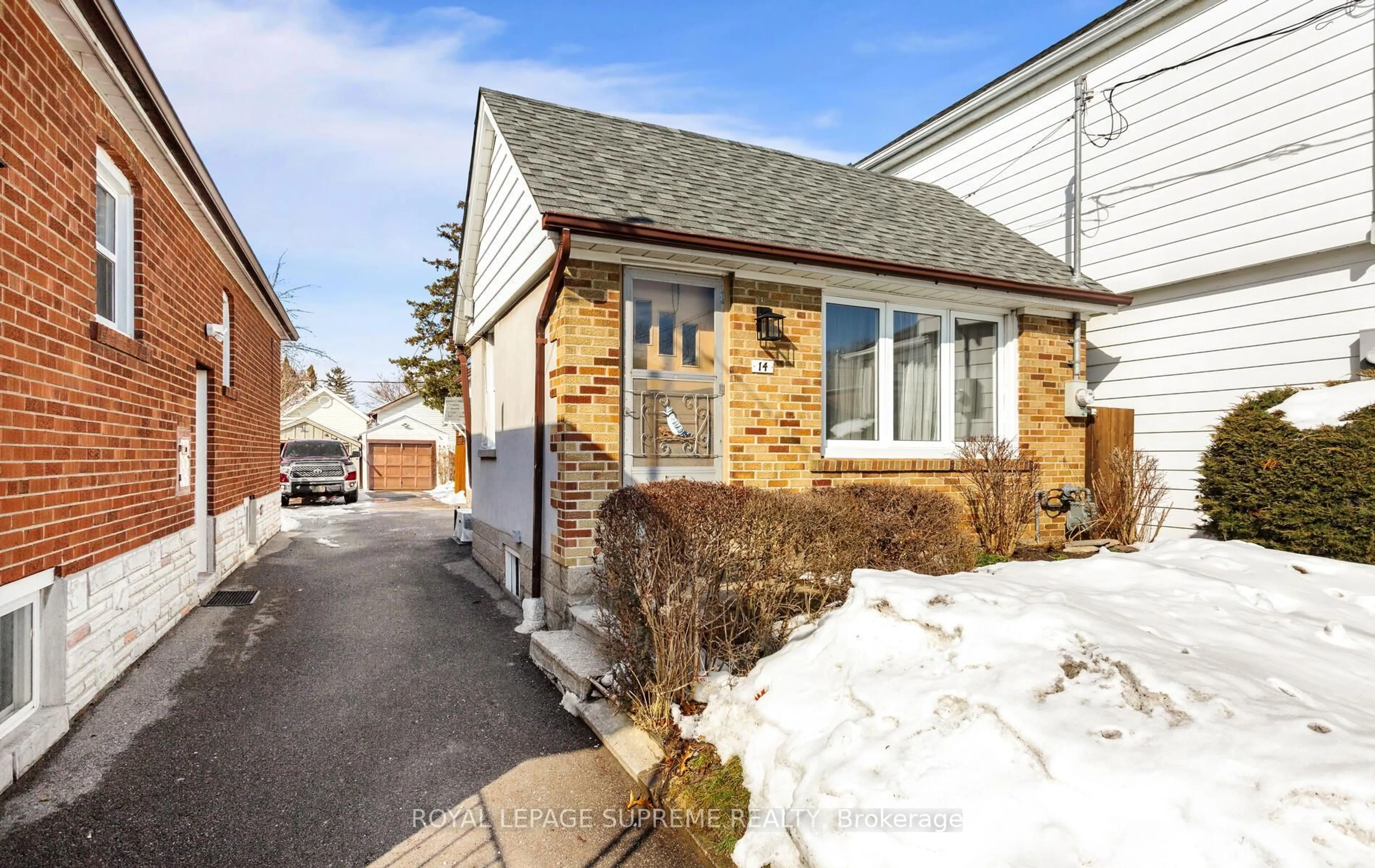 Home with brick exterior material, street for 14 East Dr, Toronto Ontario M6N 2N7