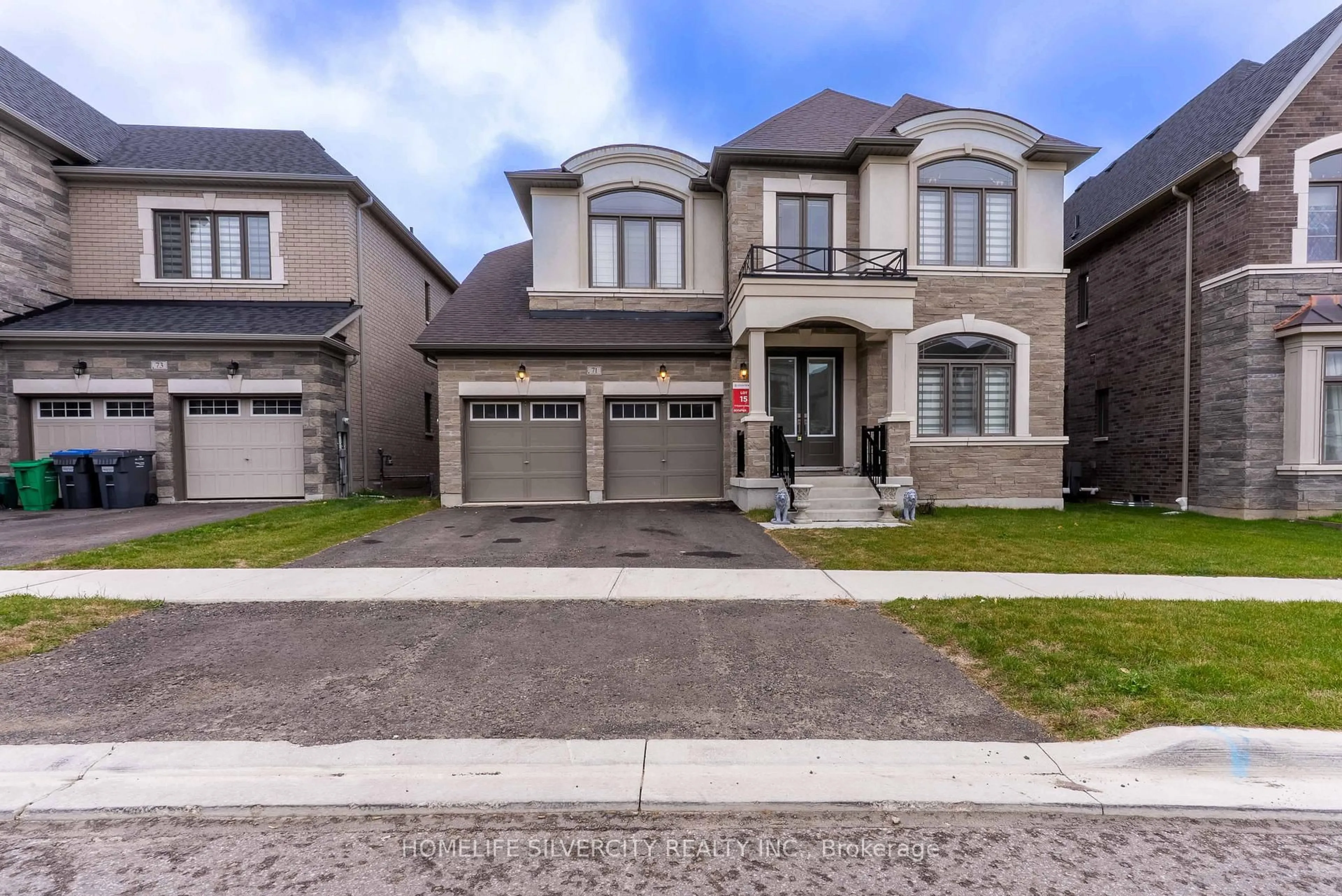 Home with brick exterior material, street for 71 Raspberry Rdg Ave, Caledon Ontario L7C 4N3