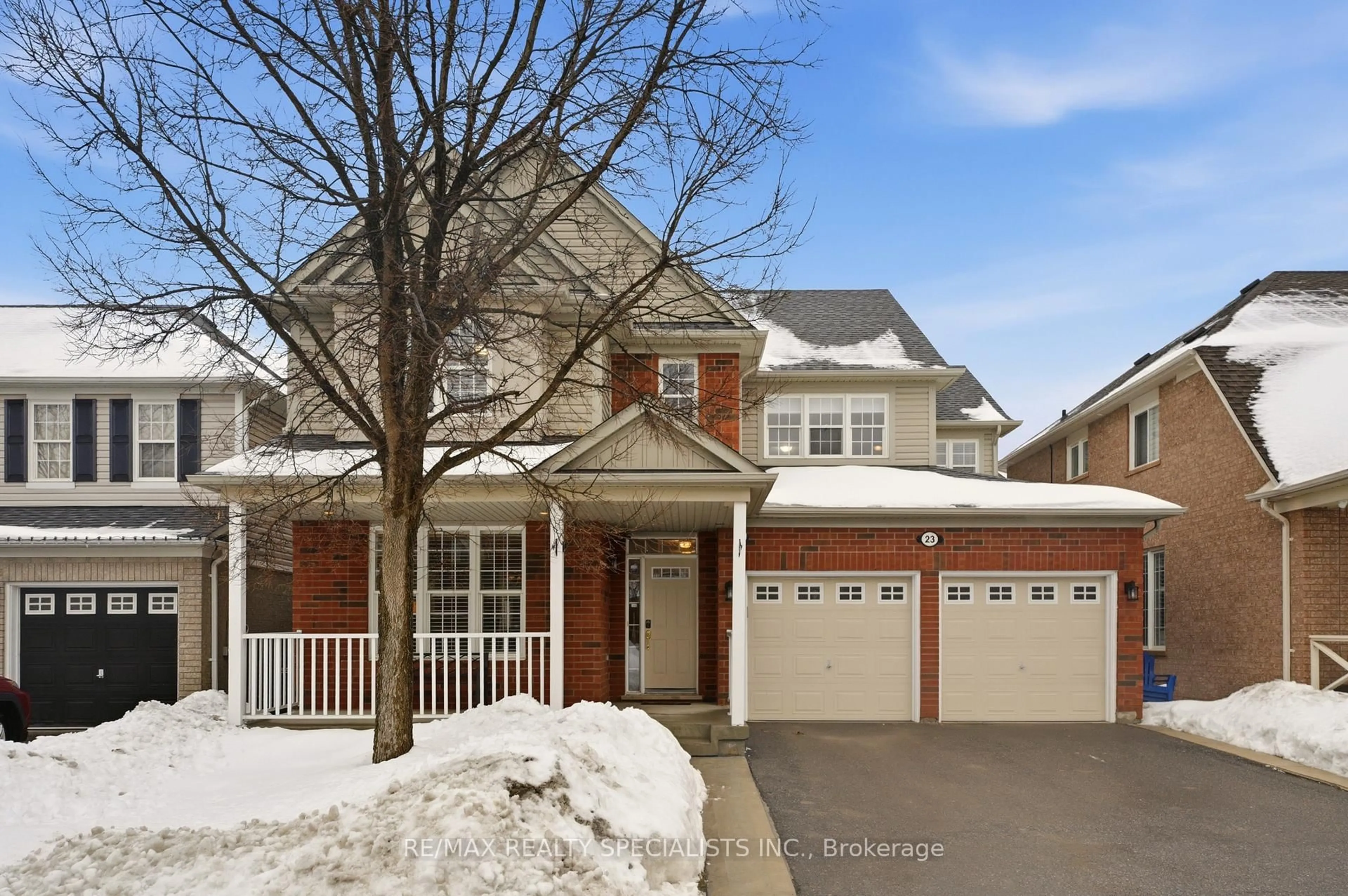 Home with brick exterior material, street for 23 Emmett Circ, Brampton Ontario L7A 3M2