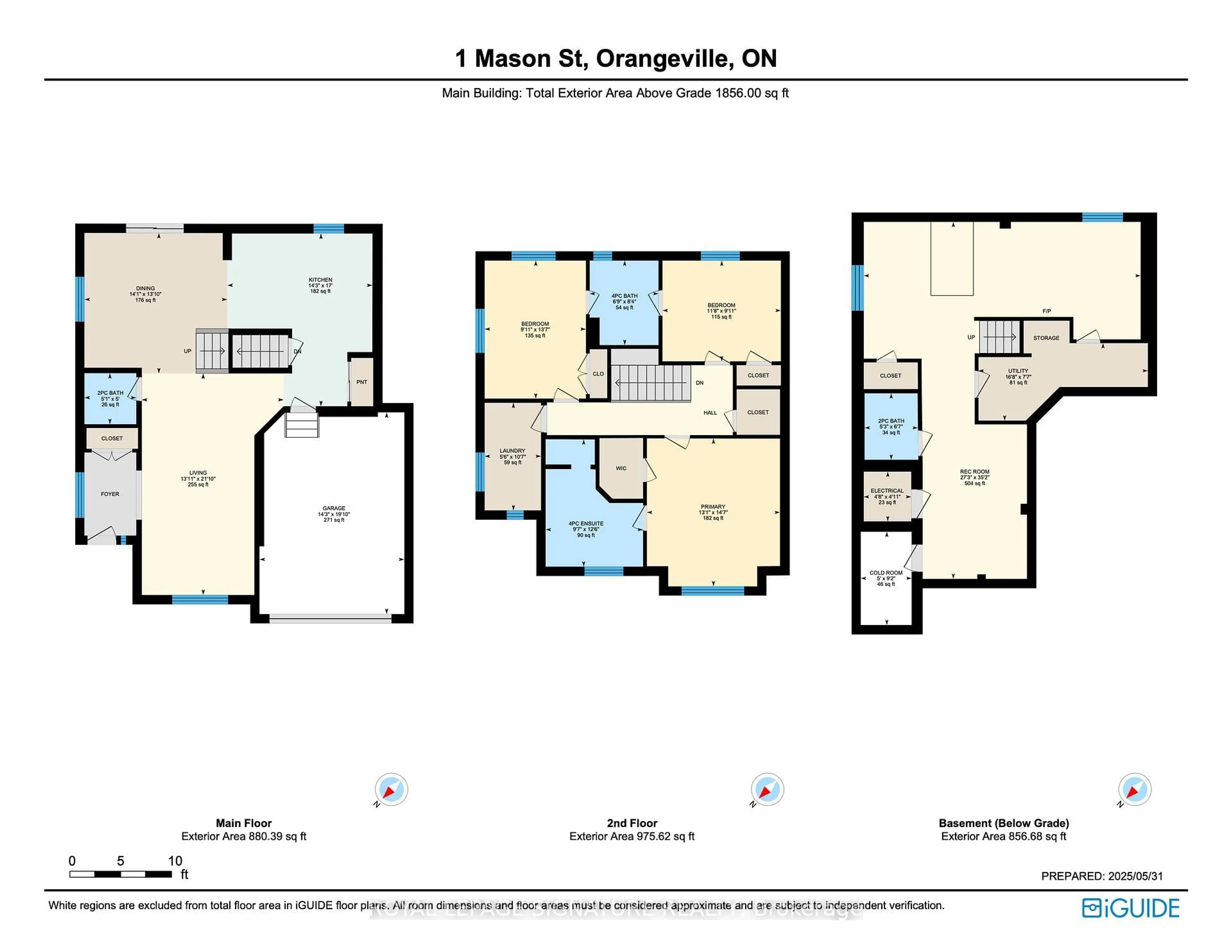 Floor plan for 1 Mason St, Orangeville Ontario L9W 0B1