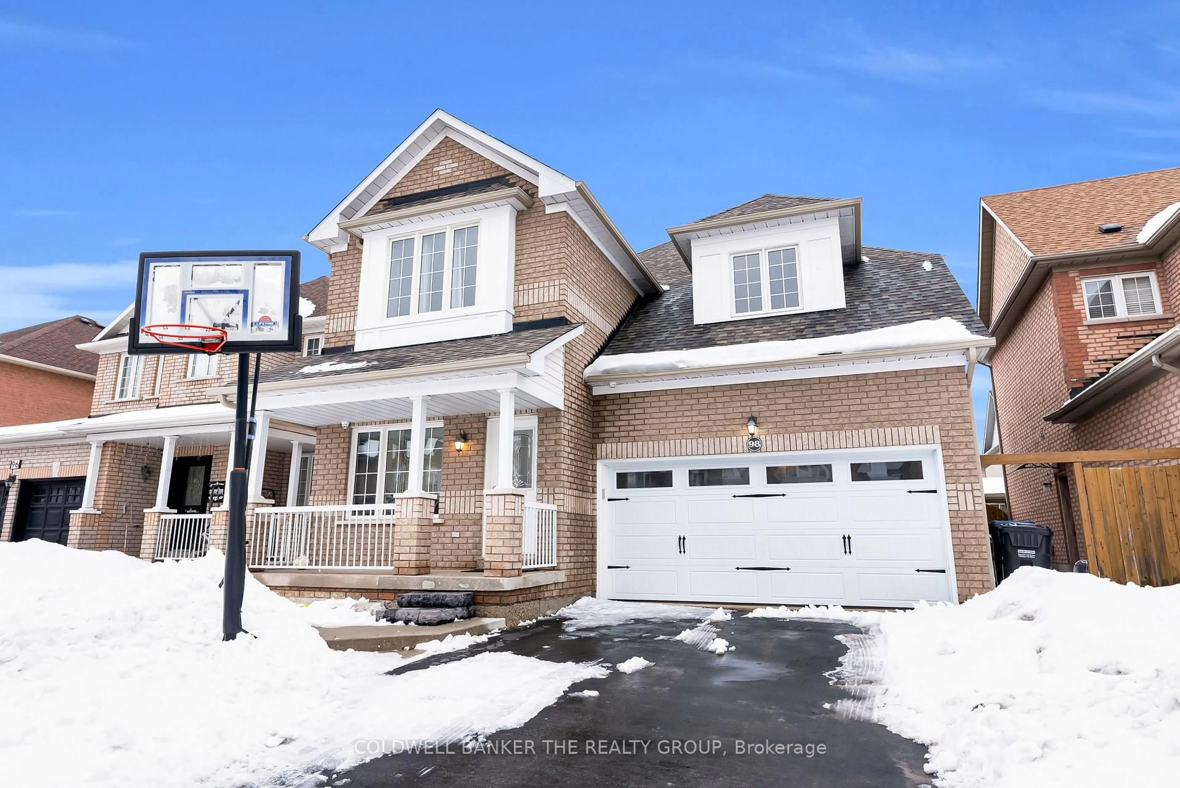 Home with brick exterior material, street for 98 Masters Green Cres, Brampton Ontario L7A 3K5