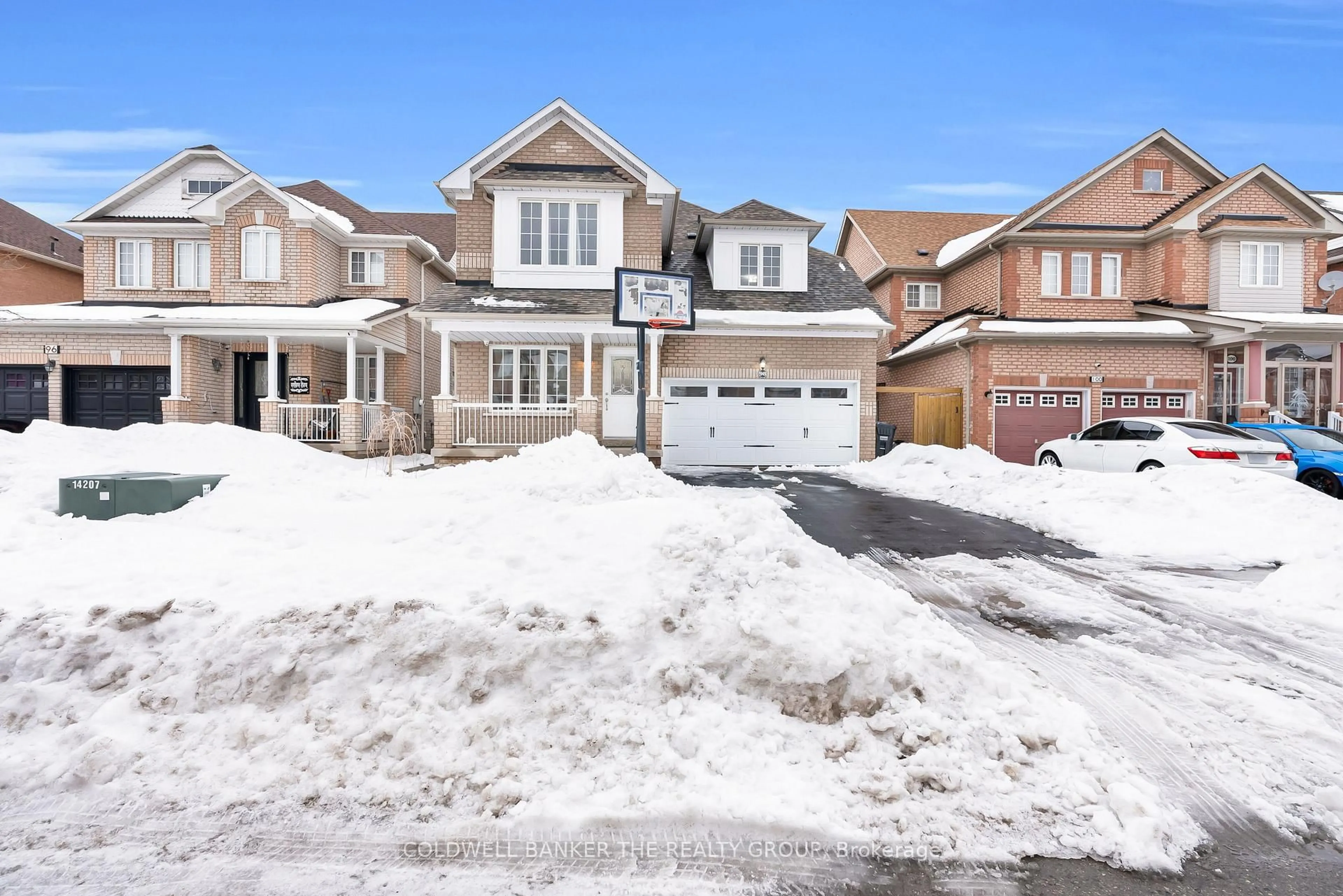 Home with brick exterior material, street for 98 Masters Green Cres, Brampton Ontario L7A 3K5