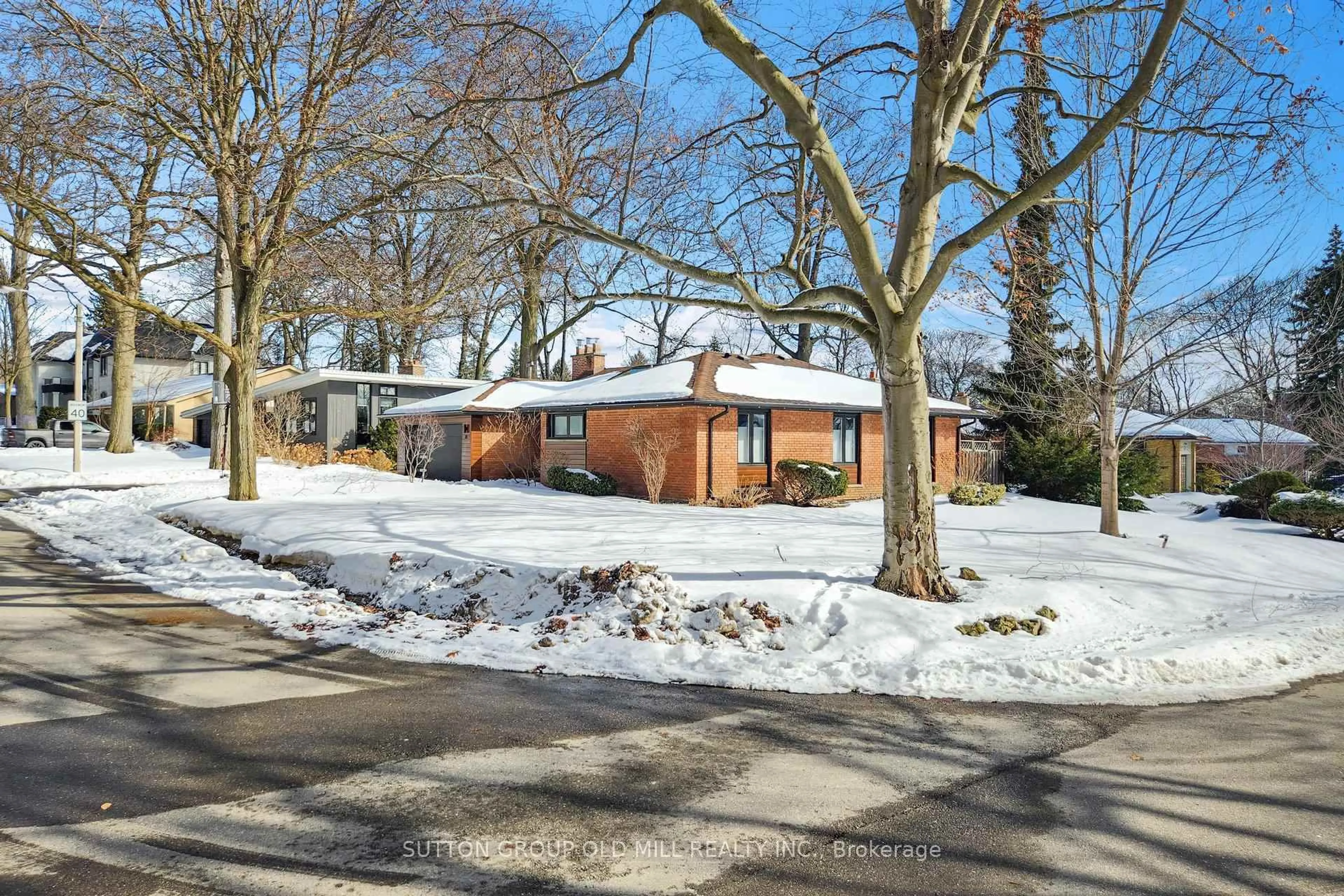 Home with brick exterior material, street for 1 Farningham Cres, Toronto Ontario M9B 3B4